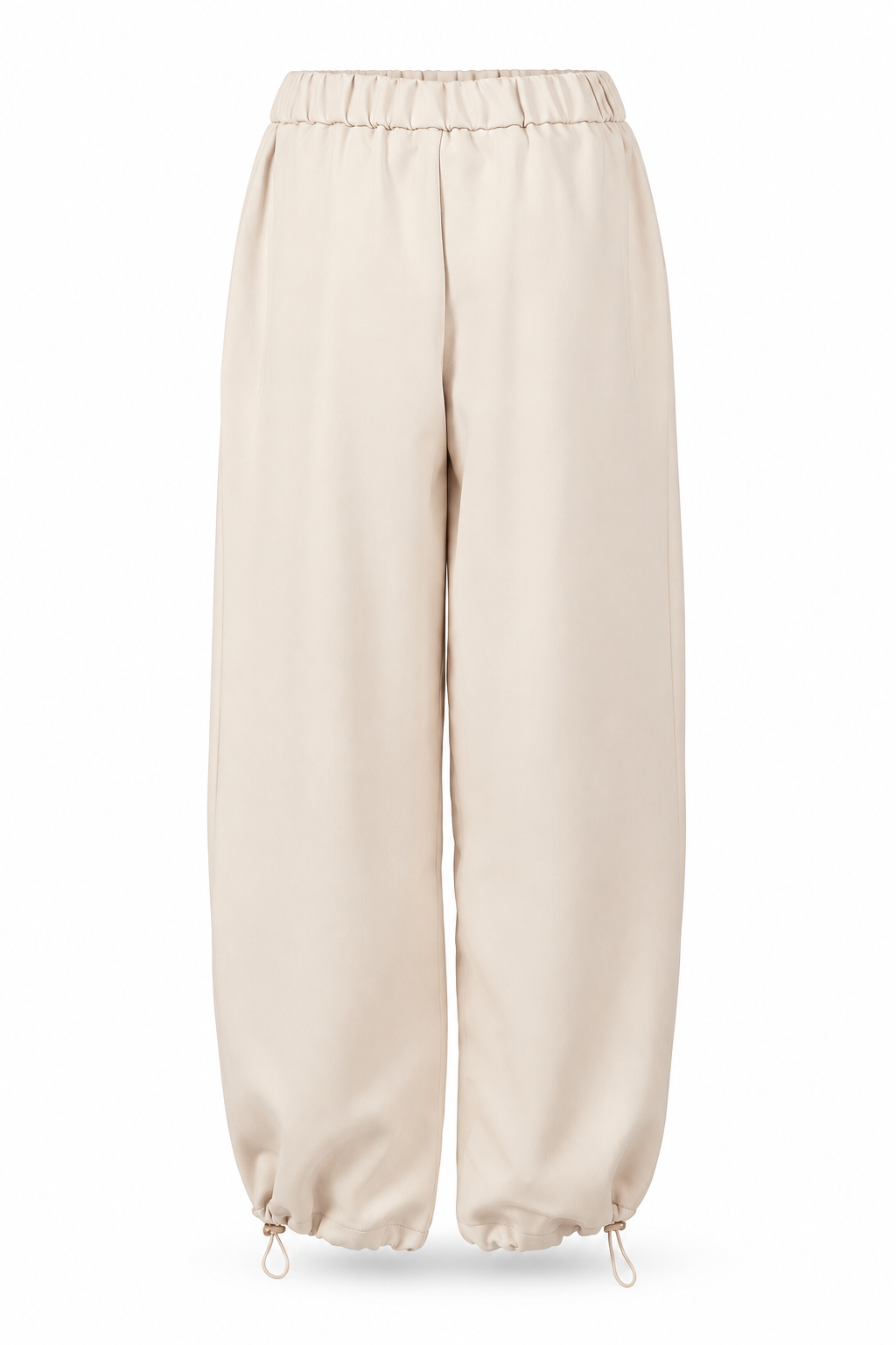 Drawstring-Cuff Balloon Trousers
