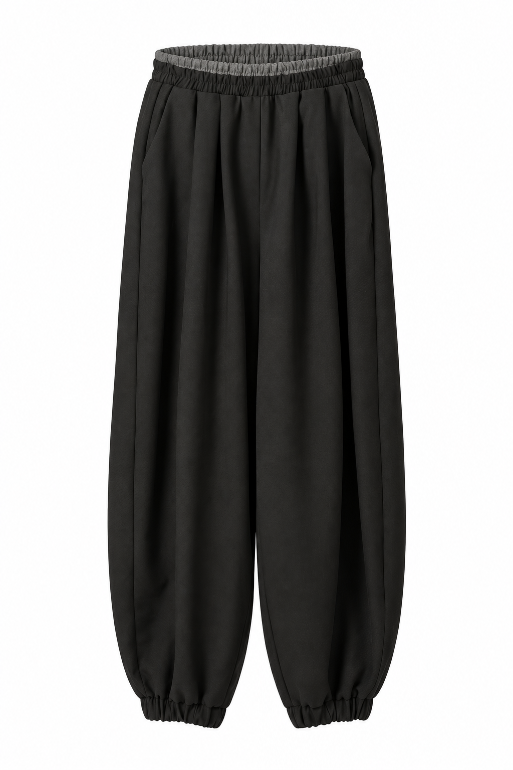 Elastic-Cuff Balloon Trousers