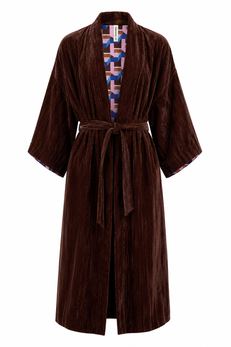 Velvet Longline Kimono