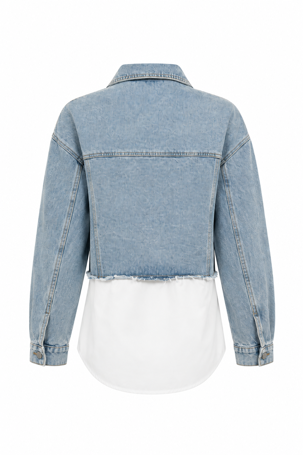 Denim & Shirt Panel Shirt
