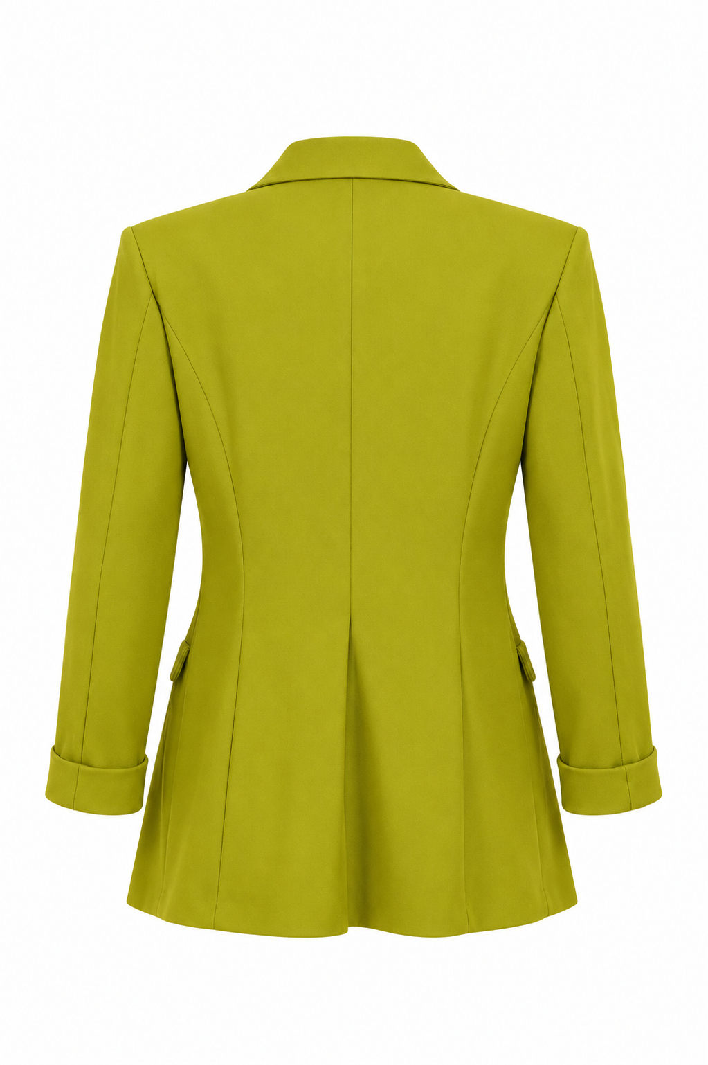 Olive Double-Breasted Blazer