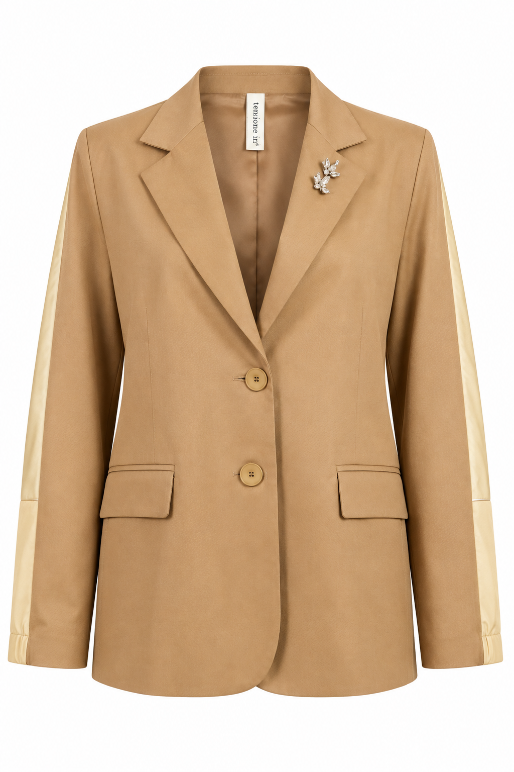 Two-Tone Structured Blazer-Jacket