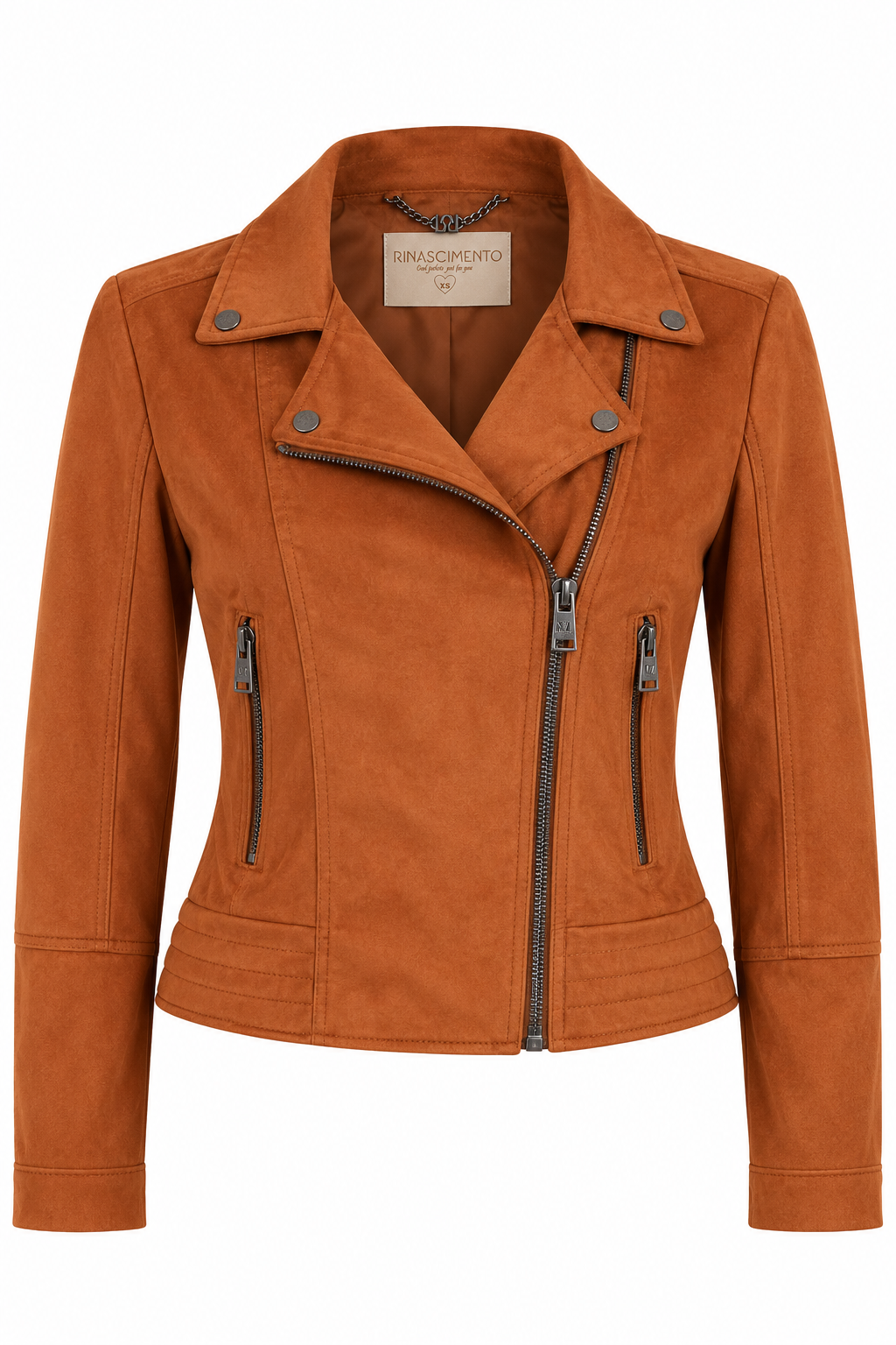 Tan Suede Biker Jacket