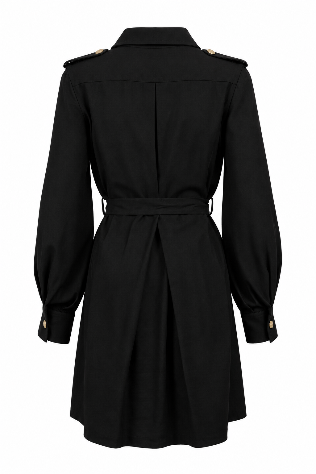 Black Mini Shirt Dress