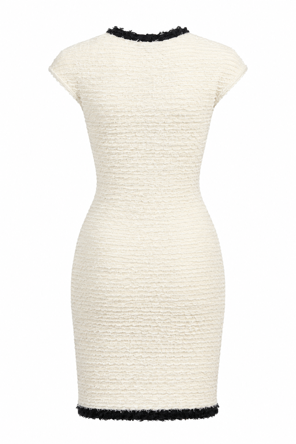 Ivory Textured Mini Dress