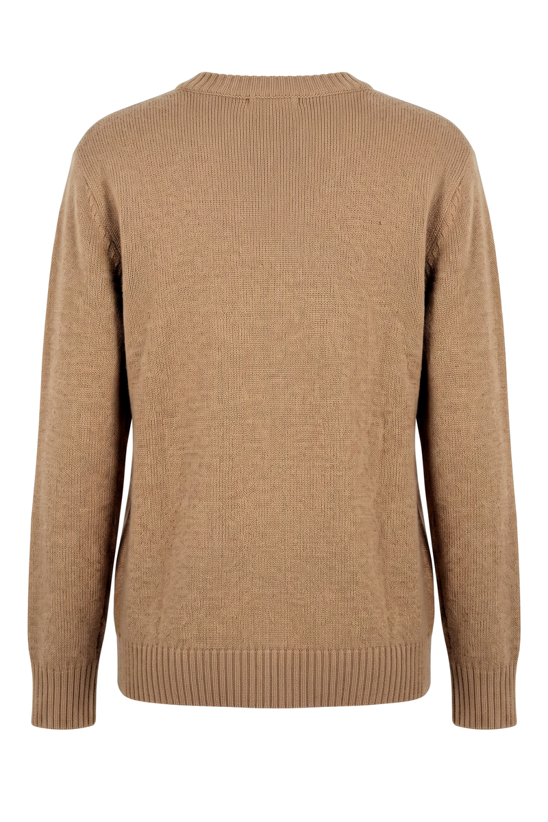 Vintage-Style Graphic Knit Sweater