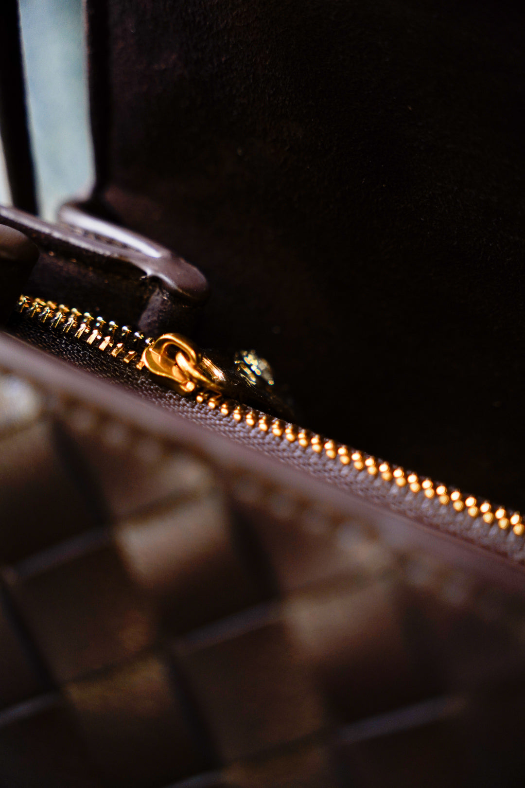 Brown Woven Leather Crossbody Bag