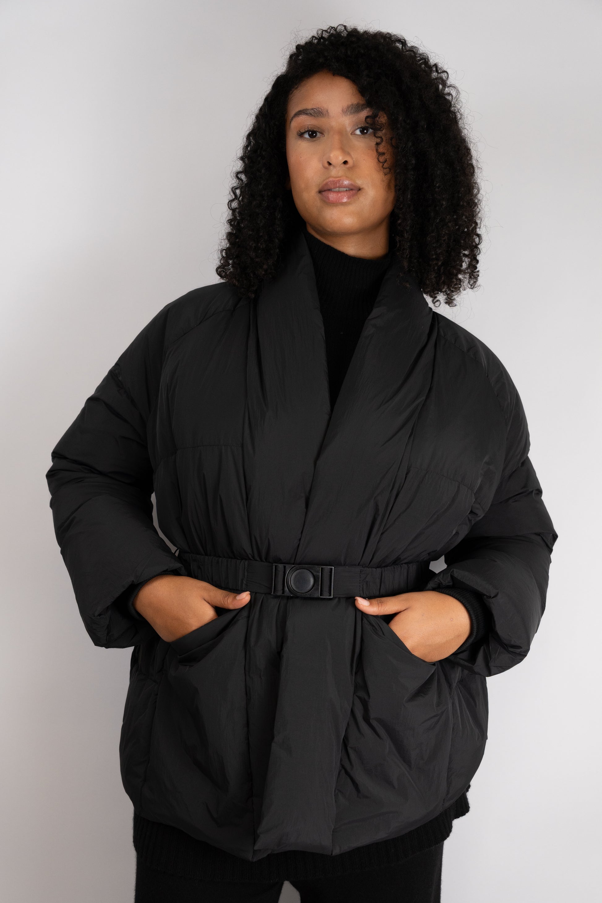 Belted Puffer Jacket