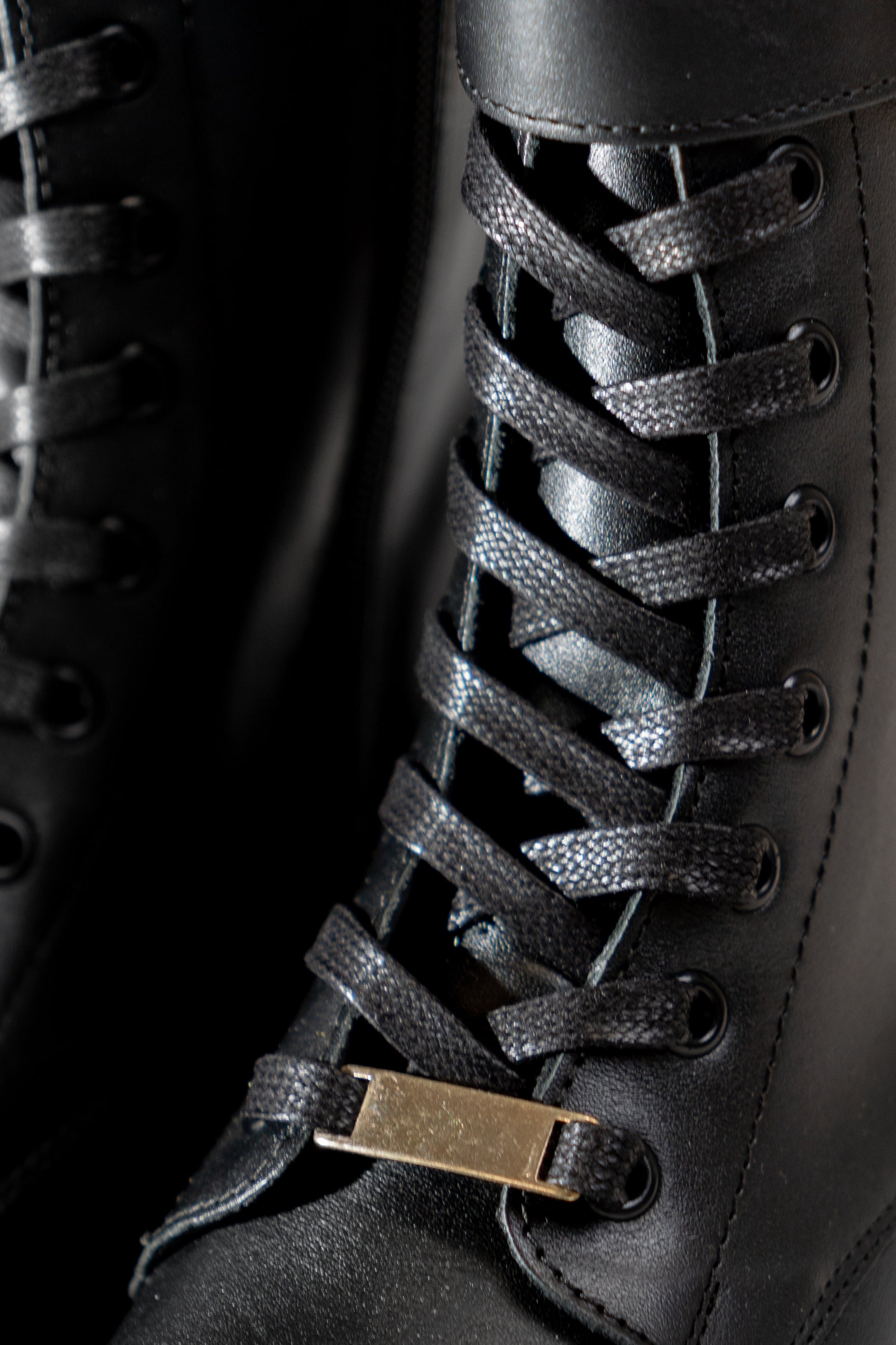 Buckle-Detailed Combat Boots