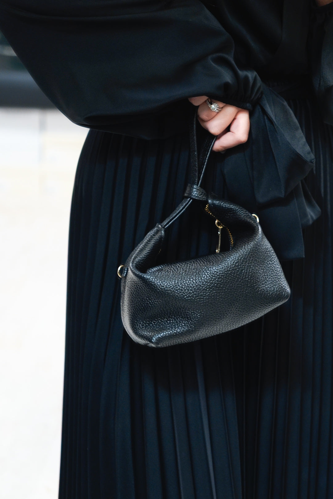 Pebbled Leather Mini Pouch