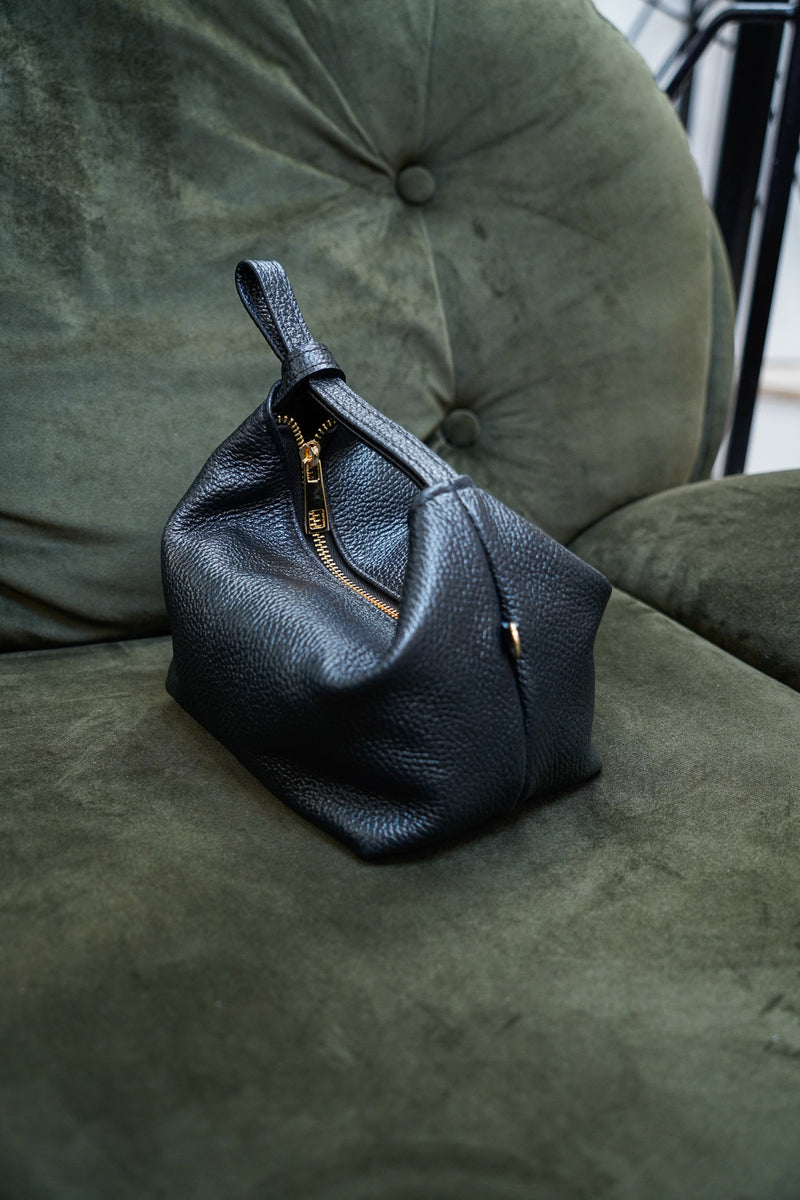 Pebbled Leather Mini Pouch