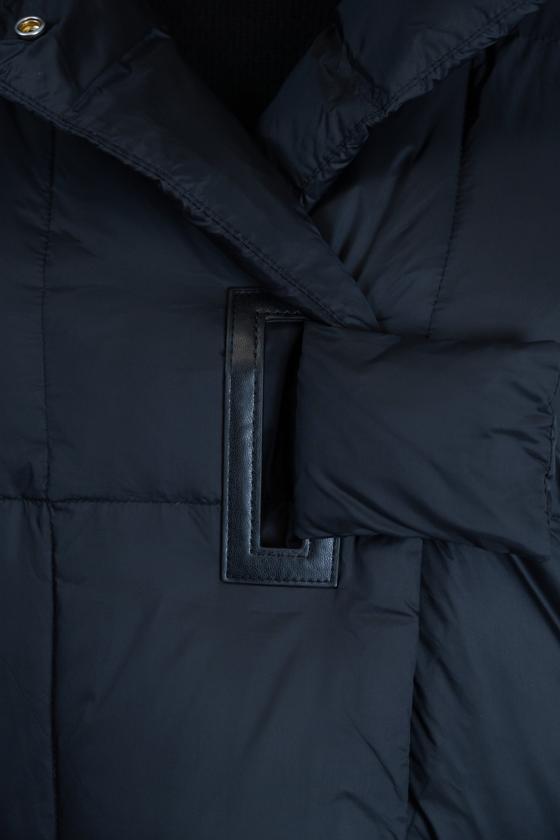 Front-Fastening Hooded Puffer Jacket