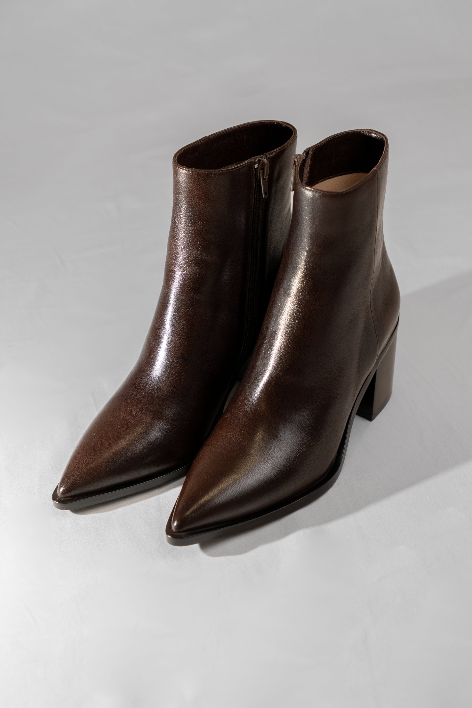 Block-Heel Ankle Boots