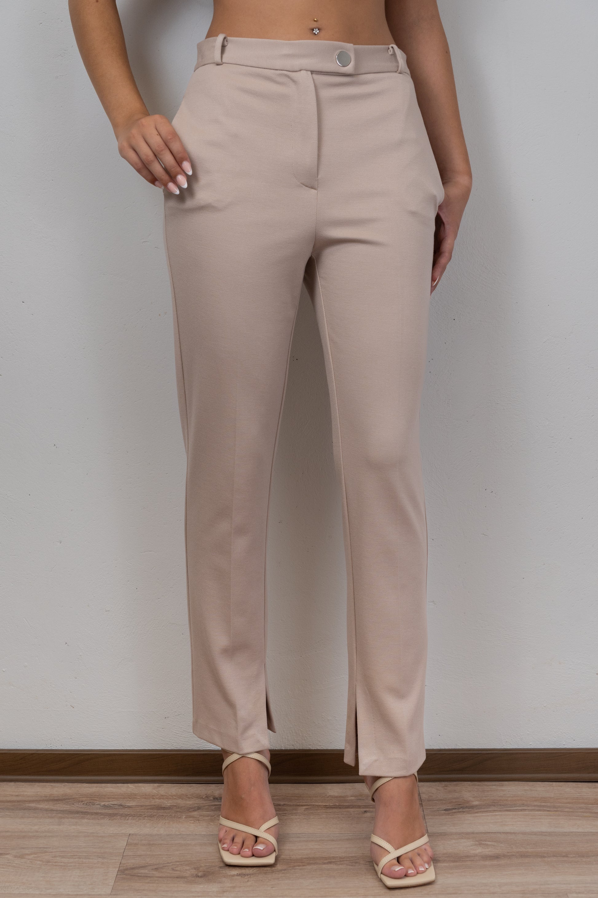 Cropped Cigarette Trousers