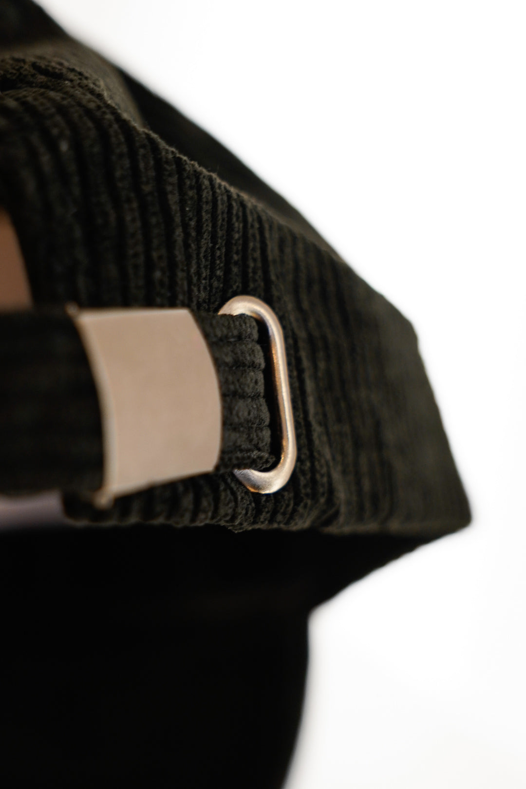 Black Corduroy Baseball Cap