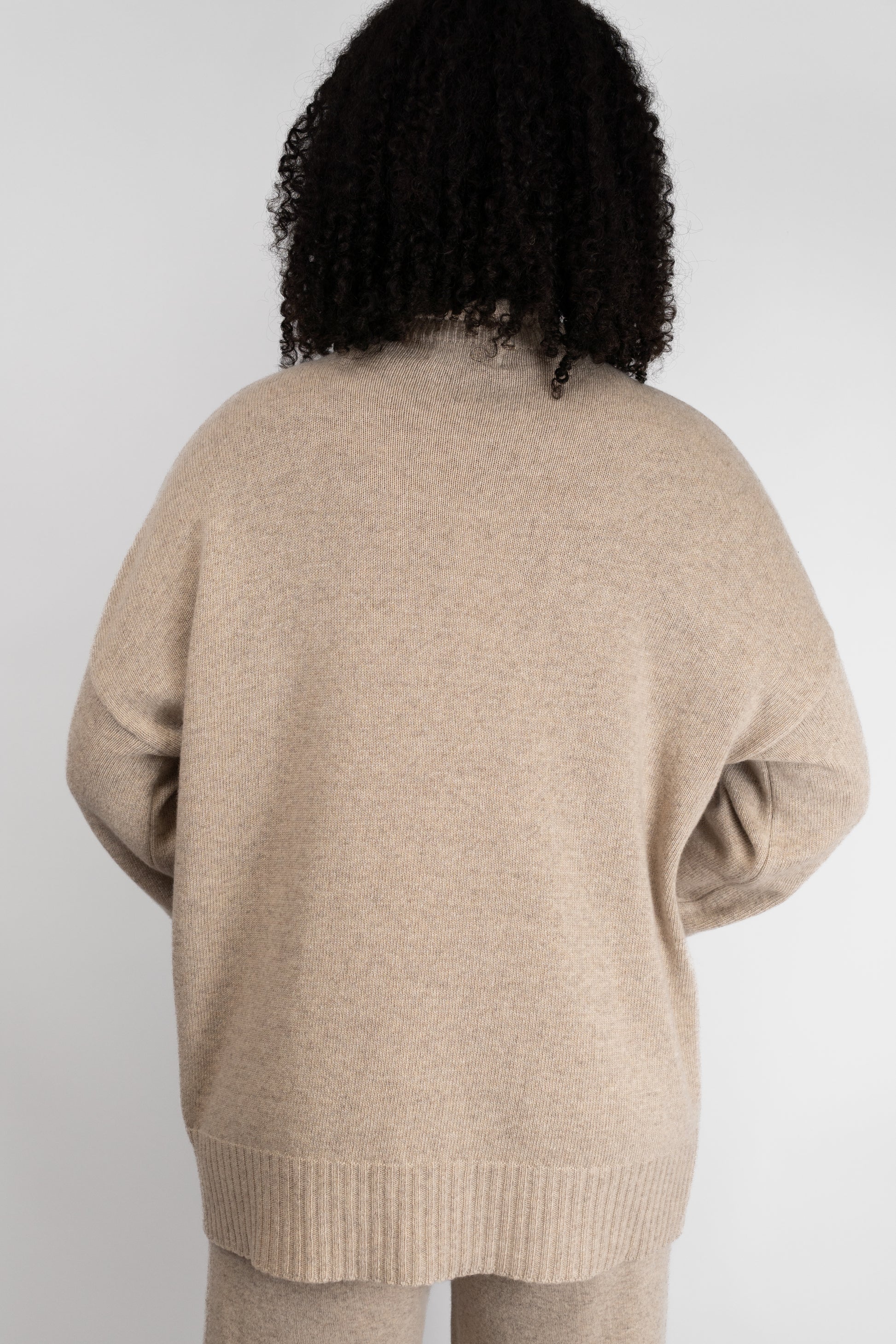 Cream Knit Two-Piece Set