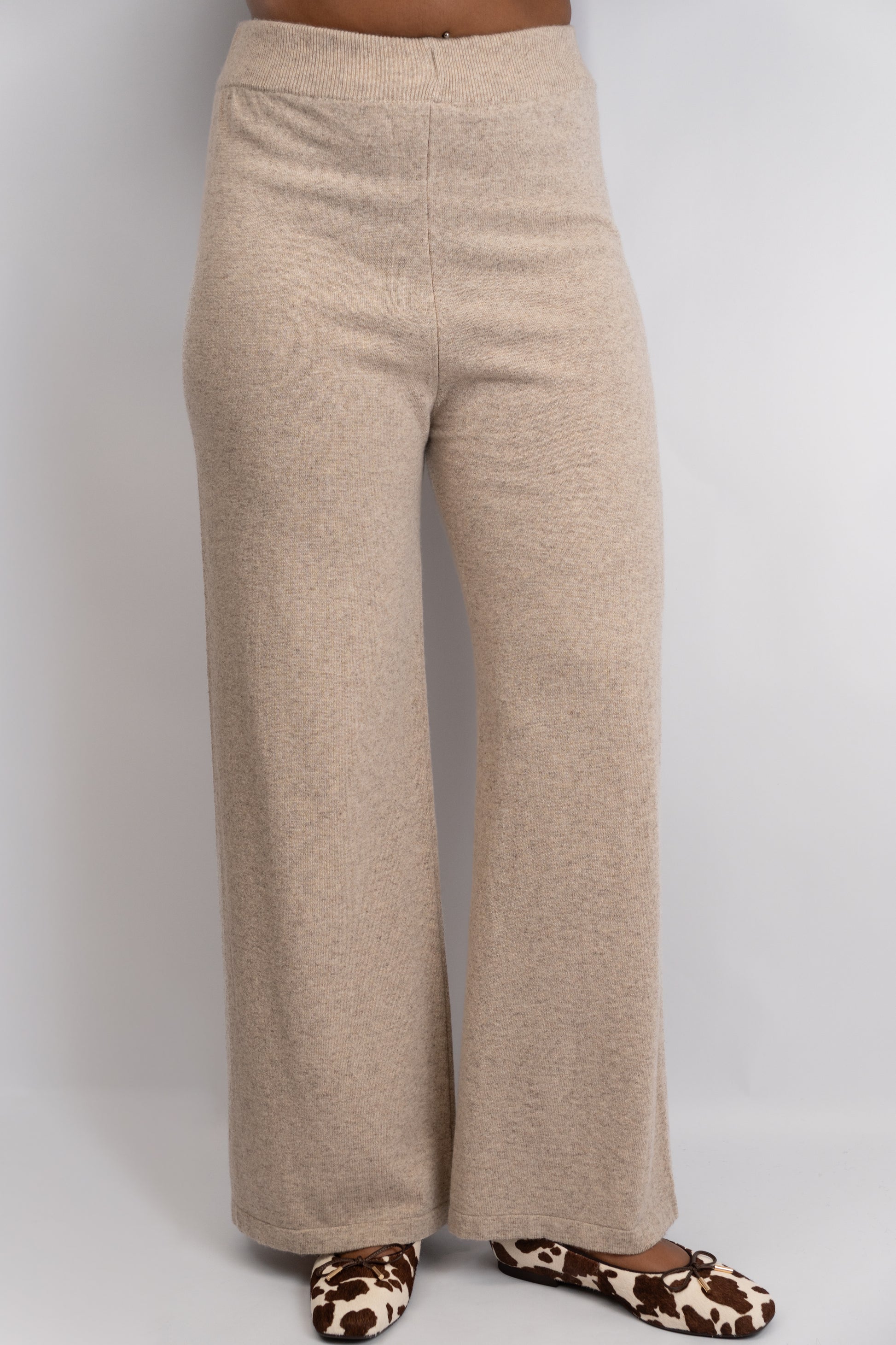 Cream Knit Two-Piece Set