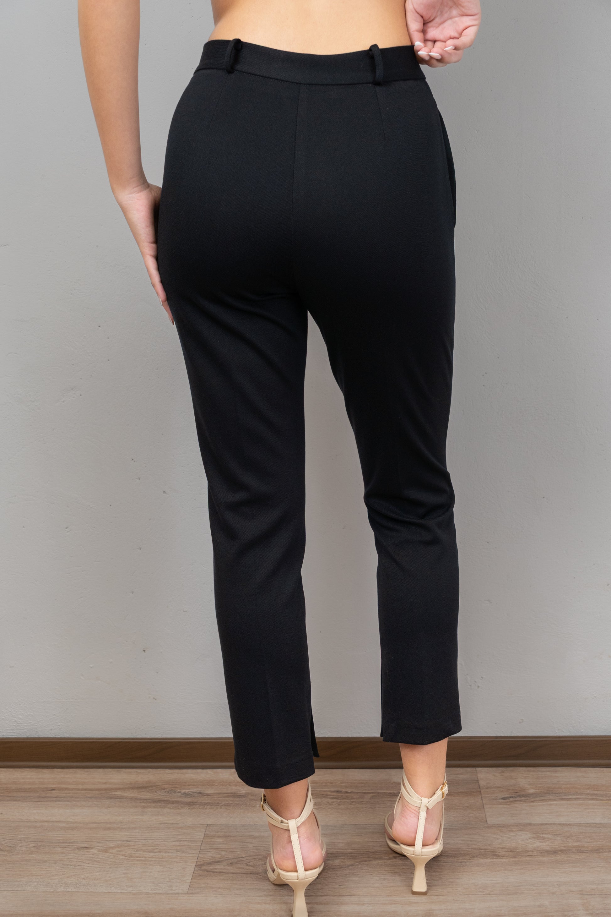 Cropped Cigarette Trousers