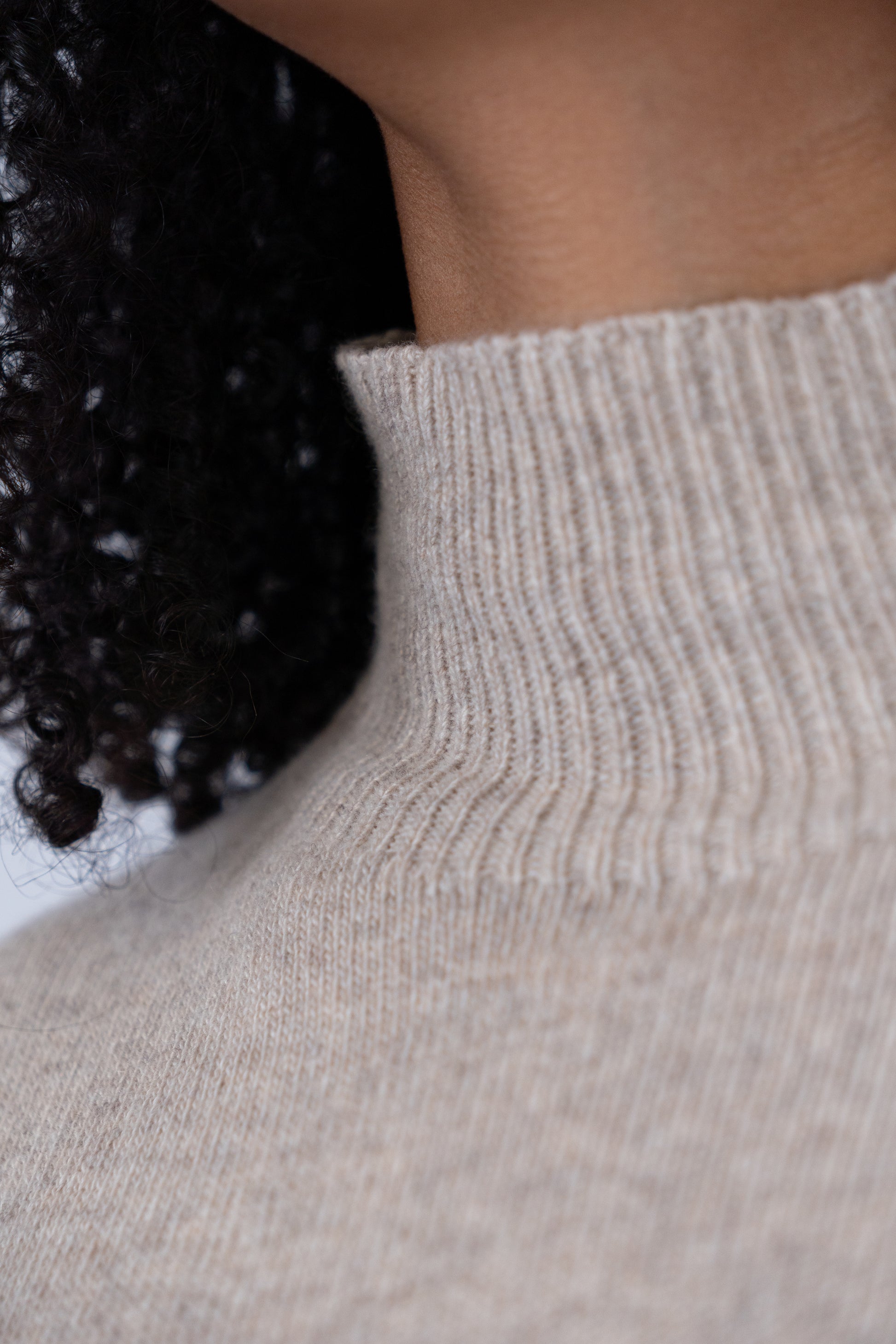 Cream Knit Two-Piece Set