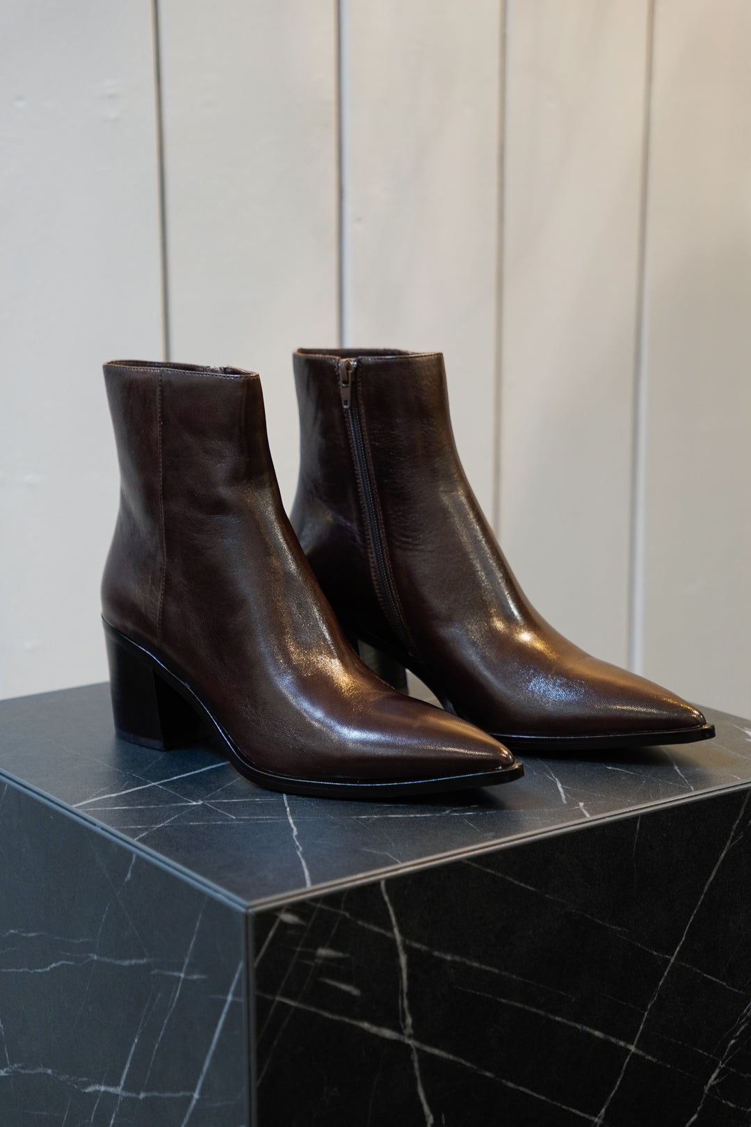 Block-Heel Ankle Boots