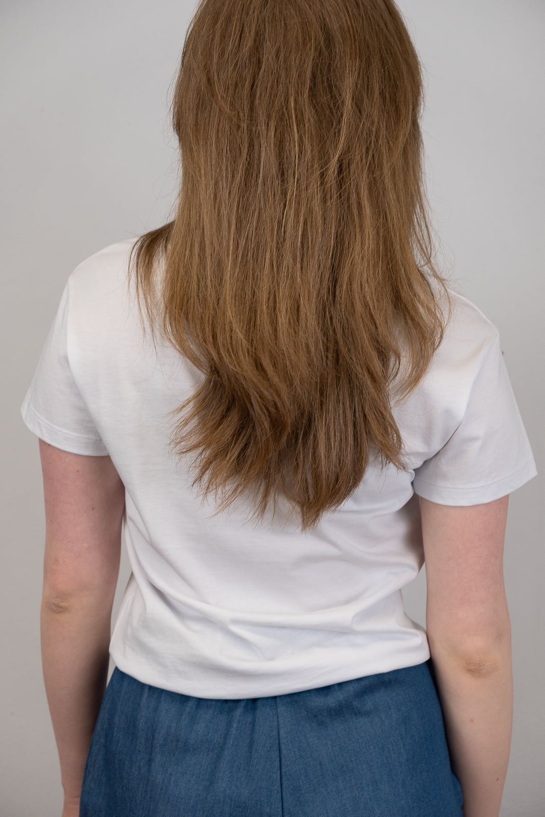 White Printed Rose T-Shirt