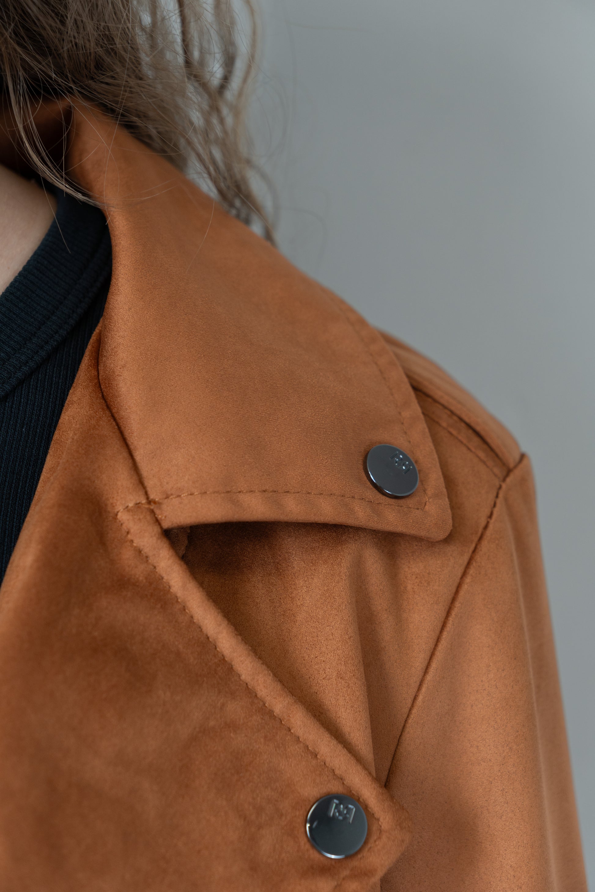 Tan Suede Biker Jacket