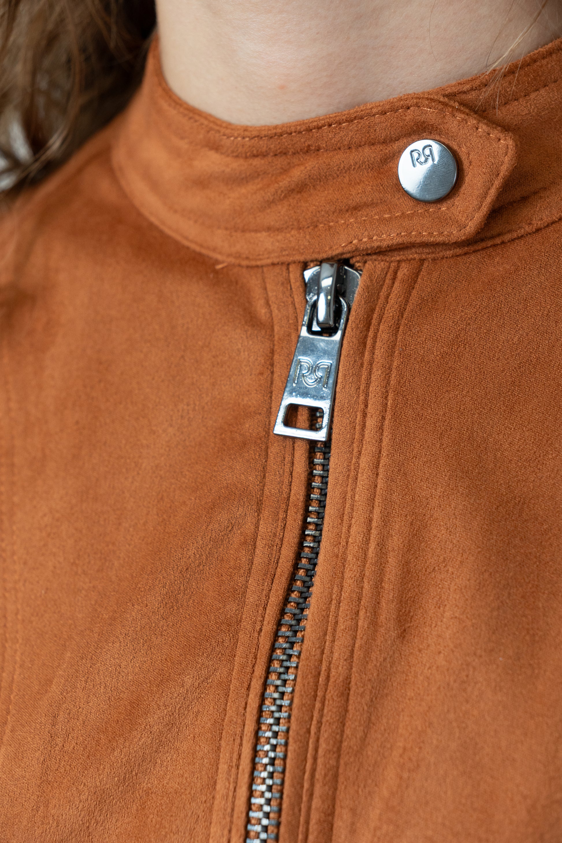 Tan Suede Moto Jacket