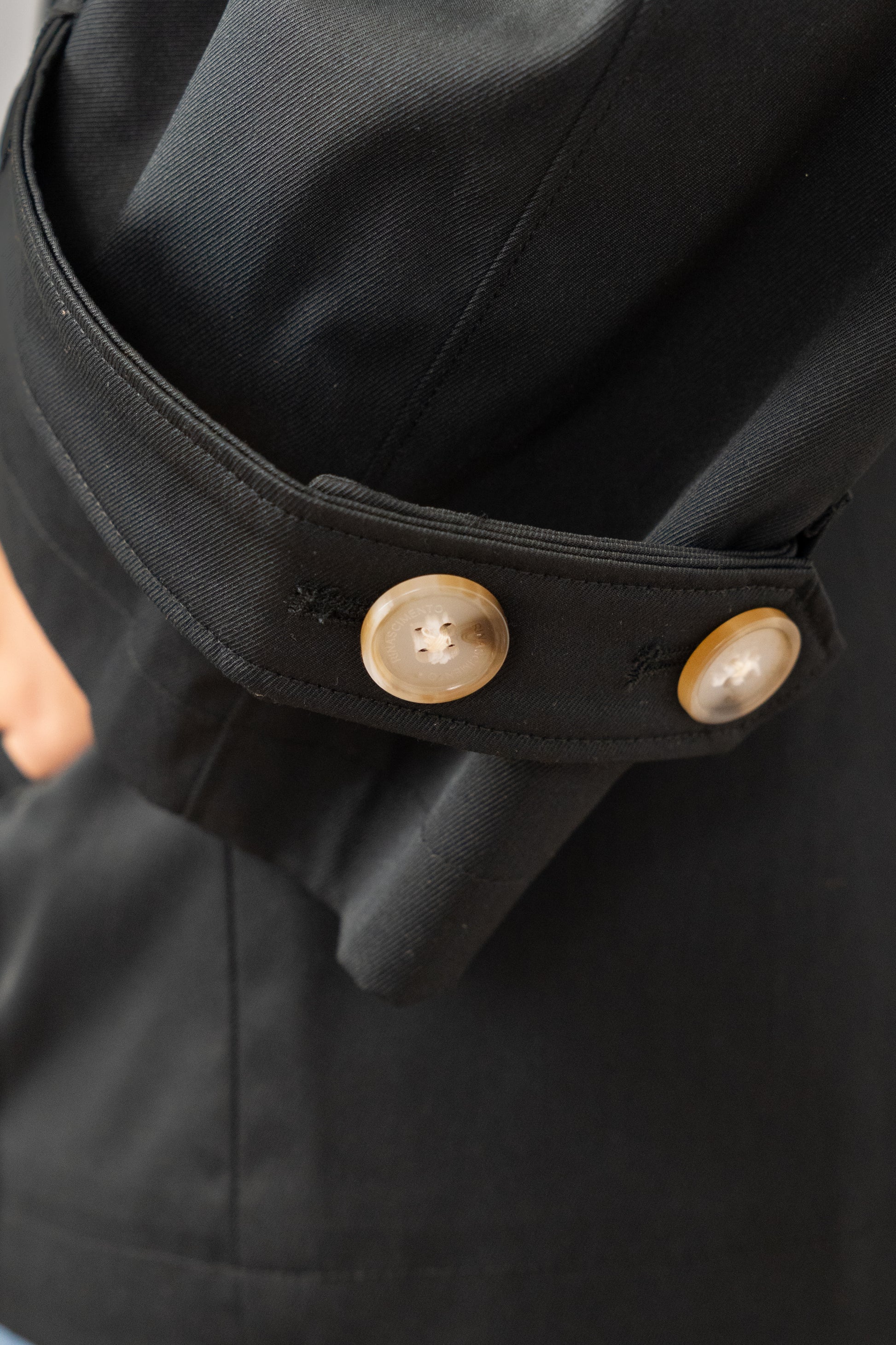 Double-Breasted Short Trench Coat