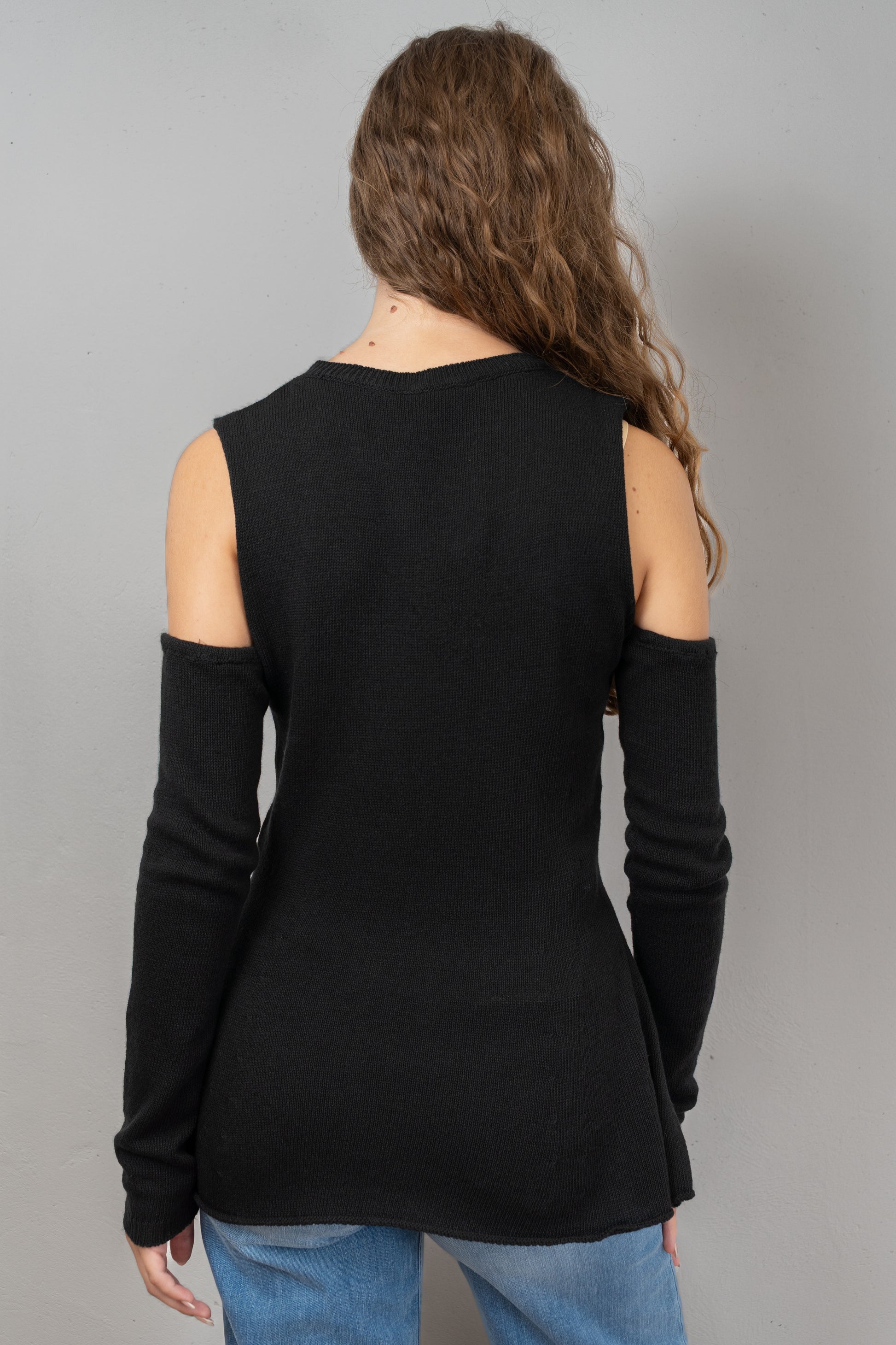 Black Knit with Detachable Arms