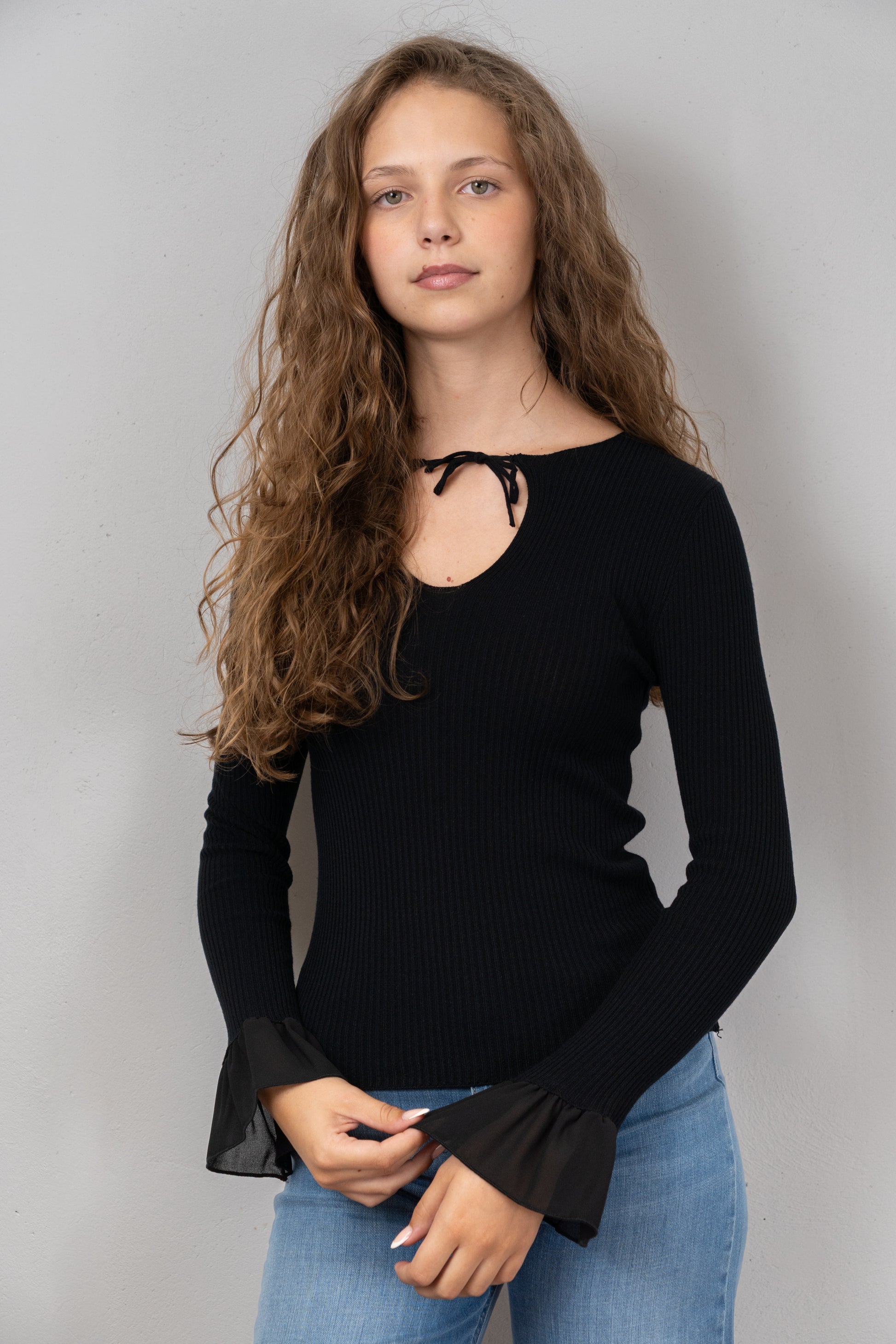 Black Cut-Out Knit