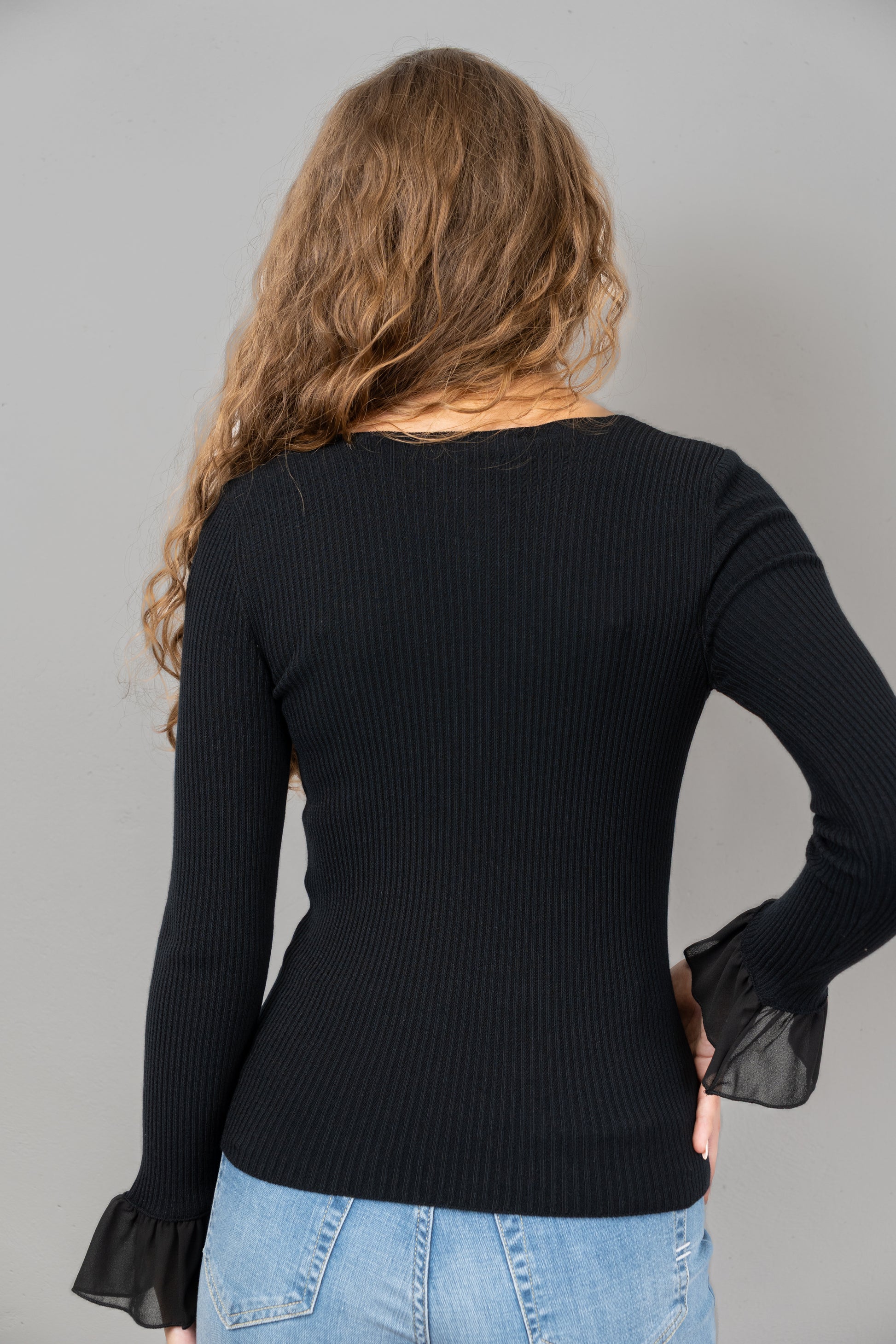 Black Cut-Out Knit