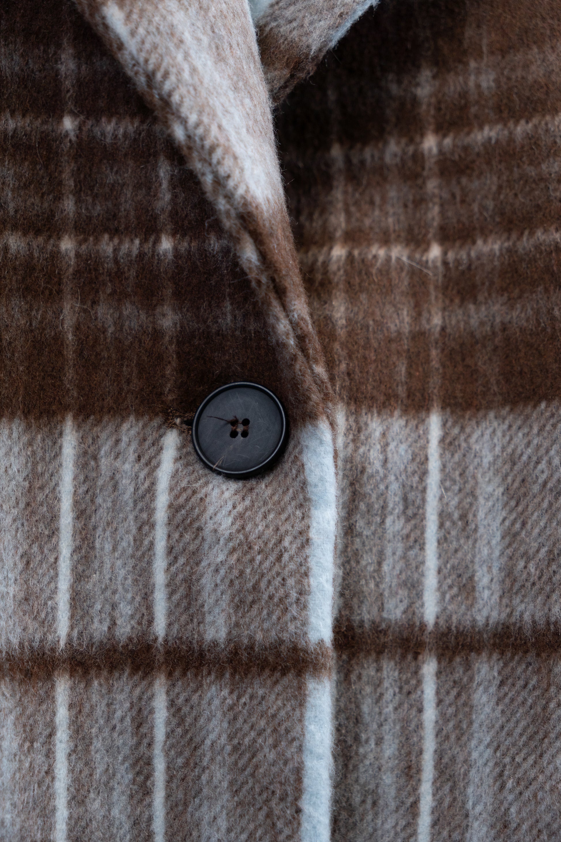 Checked Oversized Blazer