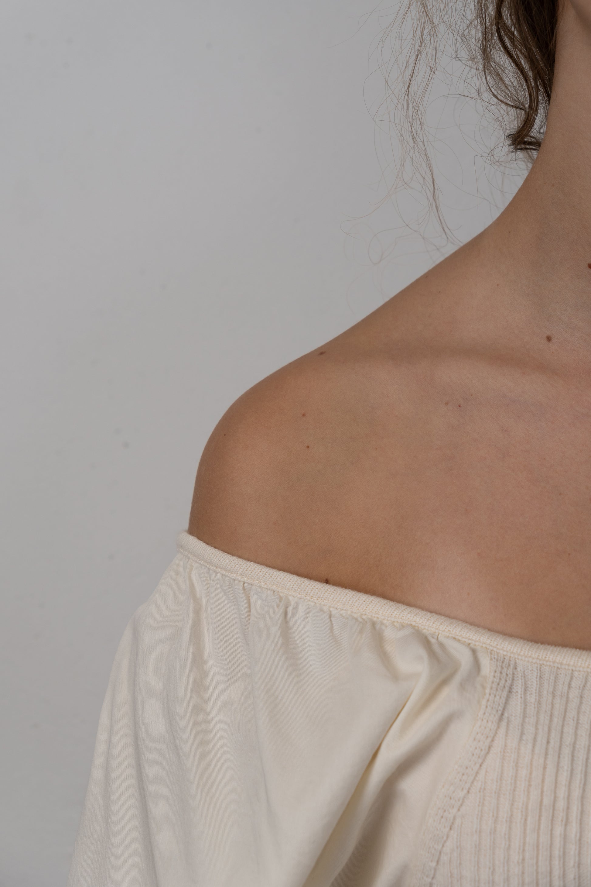 Puff-Sleeve Knit Top