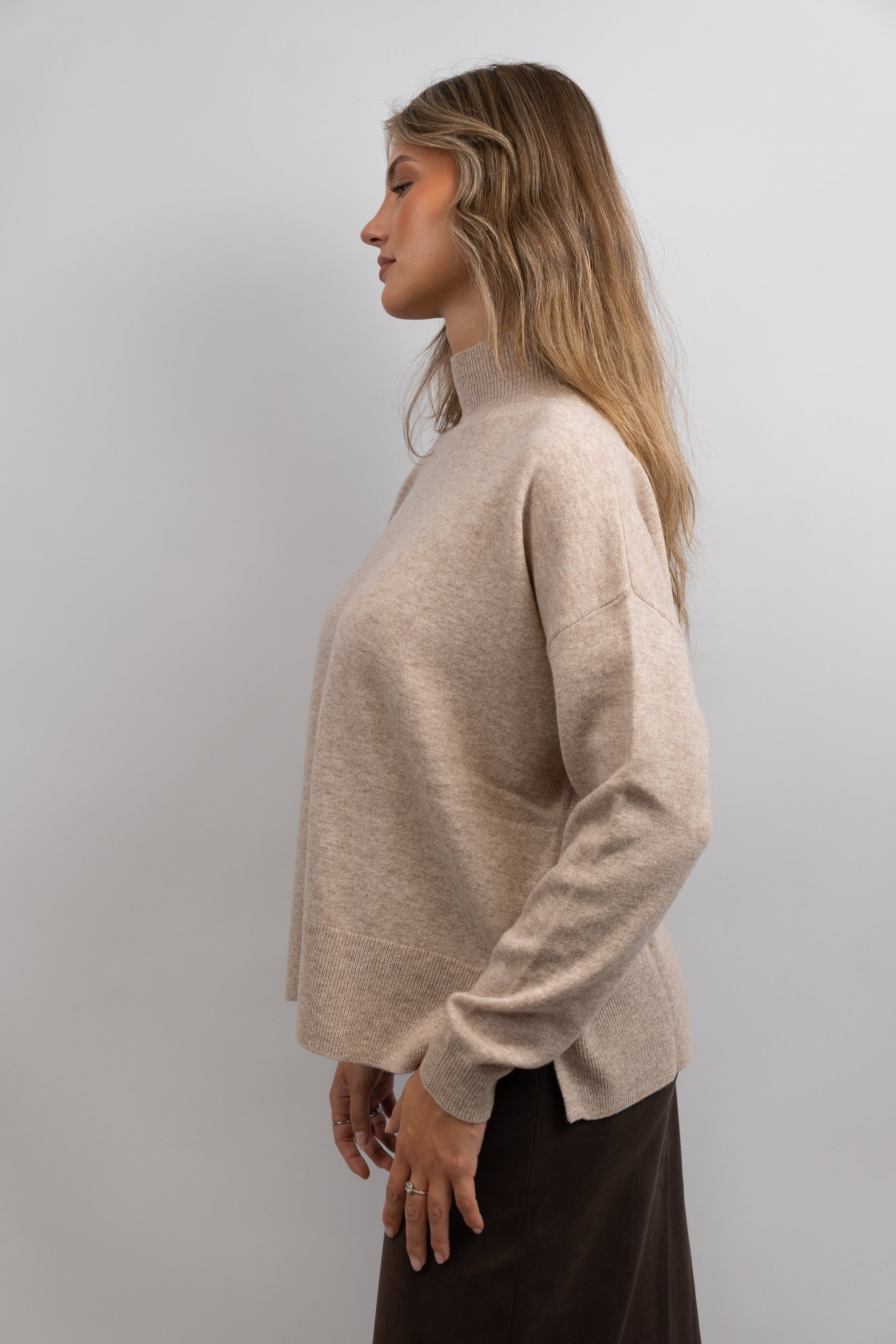 Soft Mock-Neck Knit