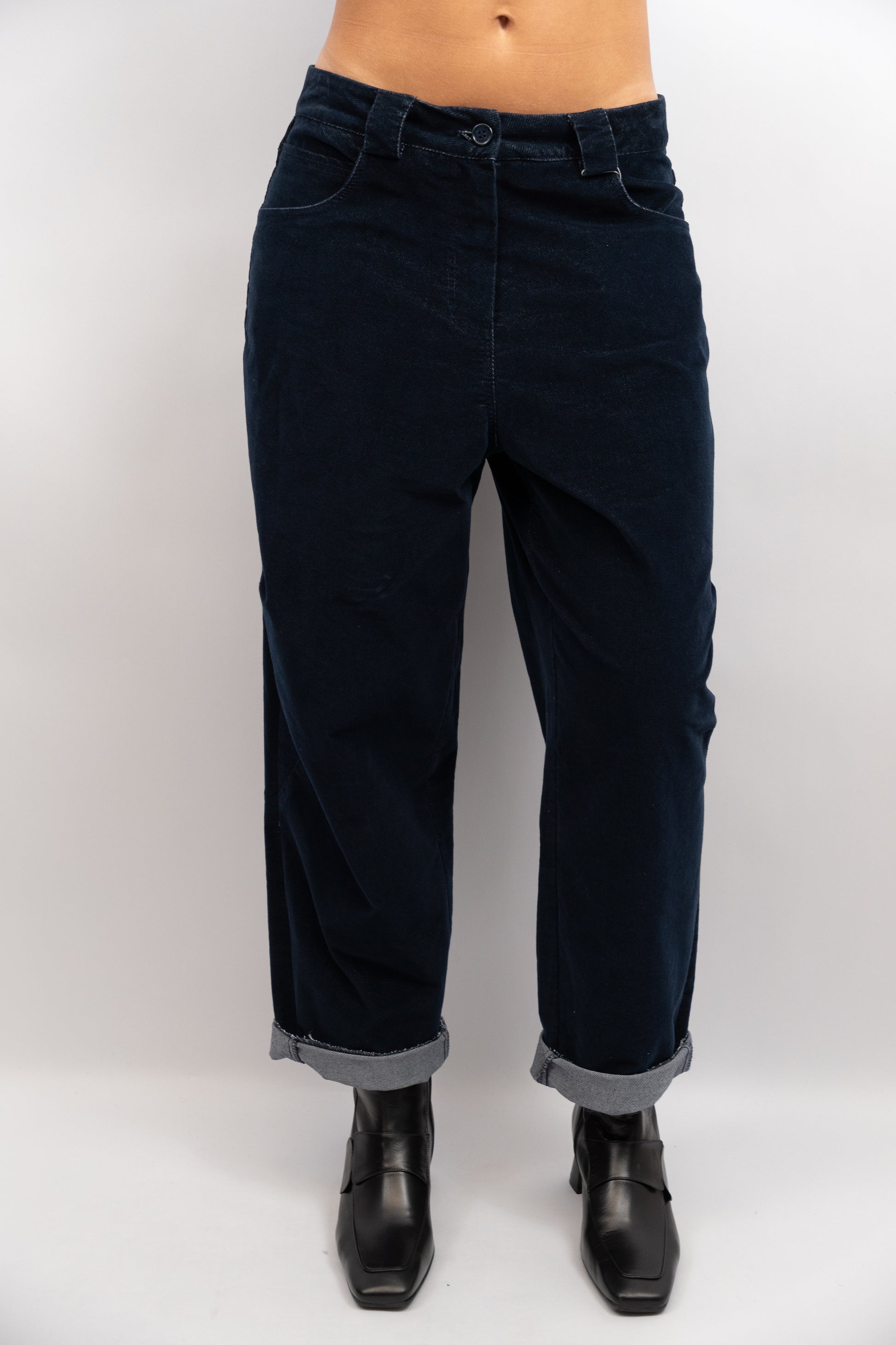 Corduroy Wide-Leg Trousers