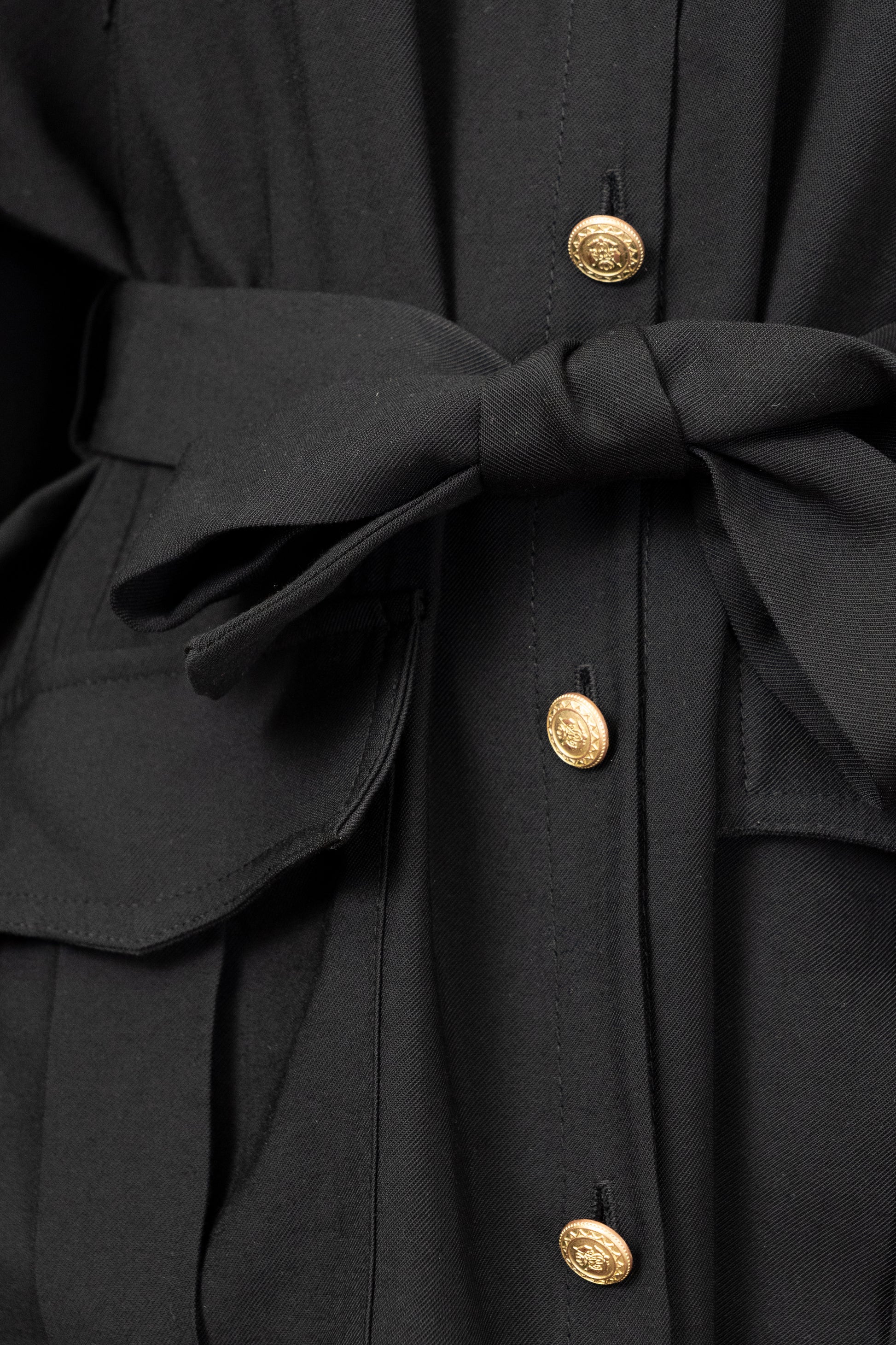 Black Mini Shirt Dress