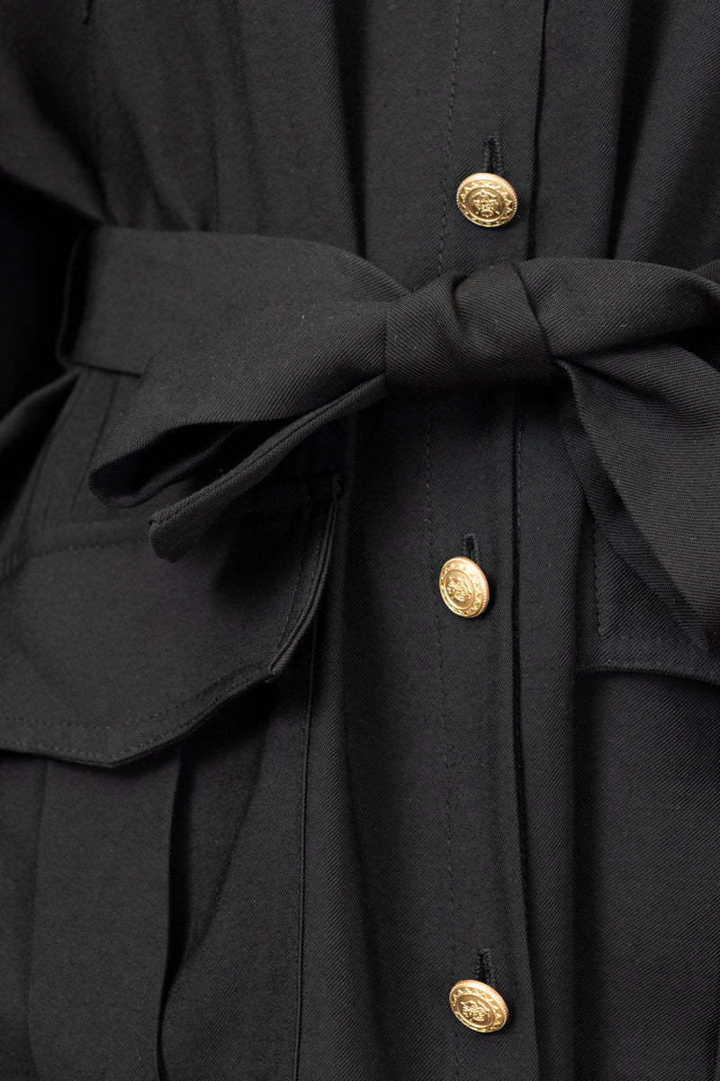 Black Mini Shirt Dress