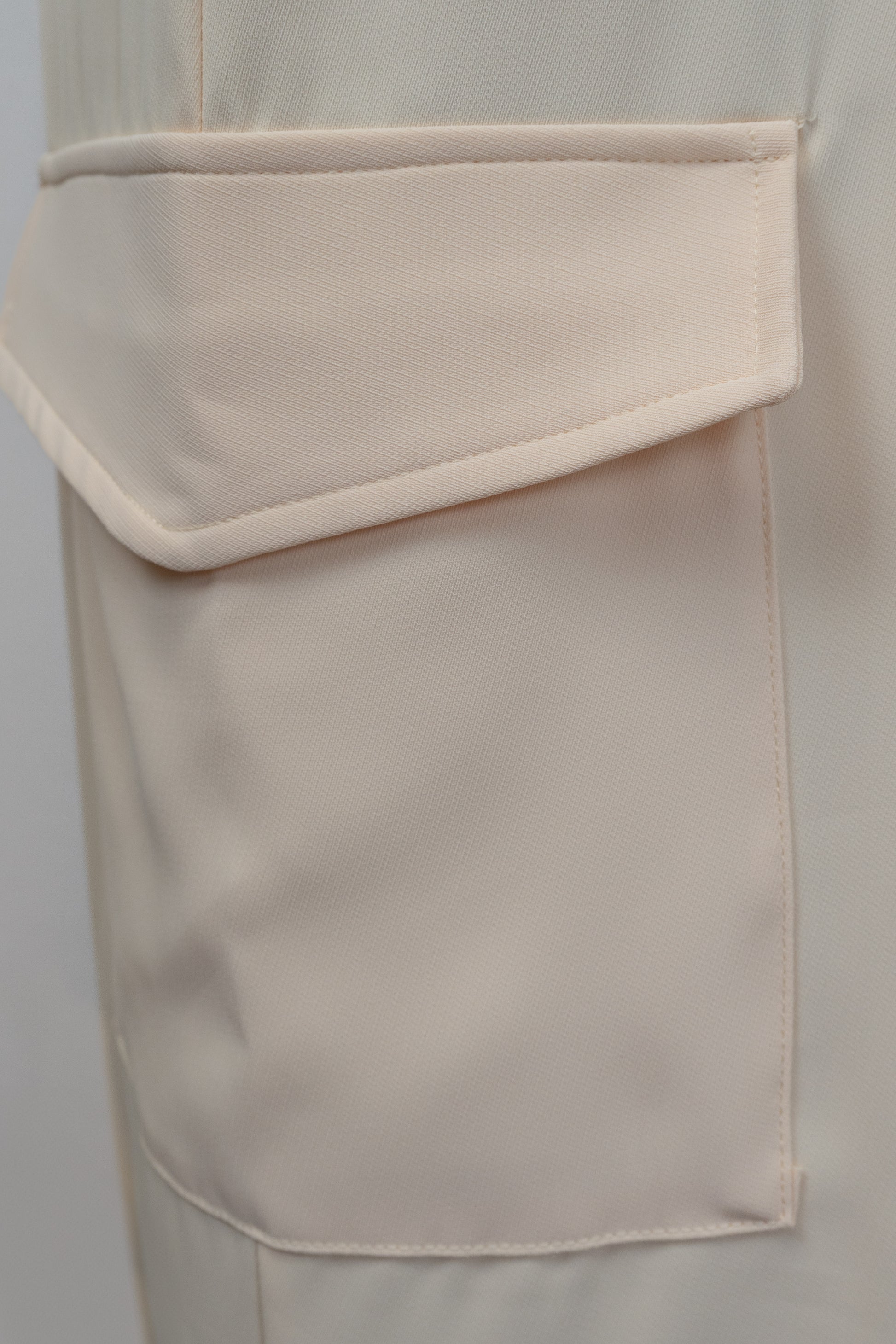 Yellow Wide-Legged Cargo Pants