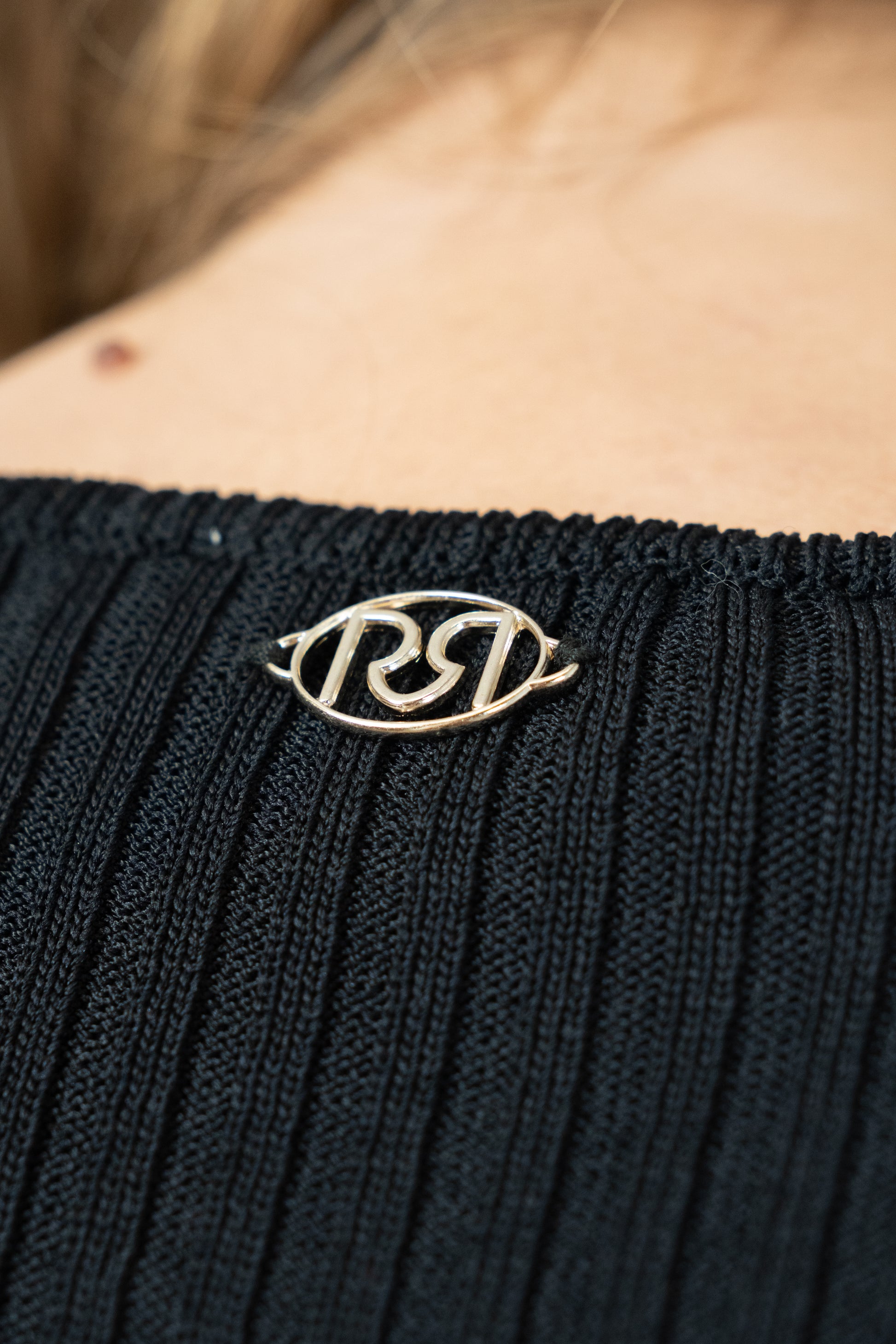 Button-Up Crew Neck Knit
