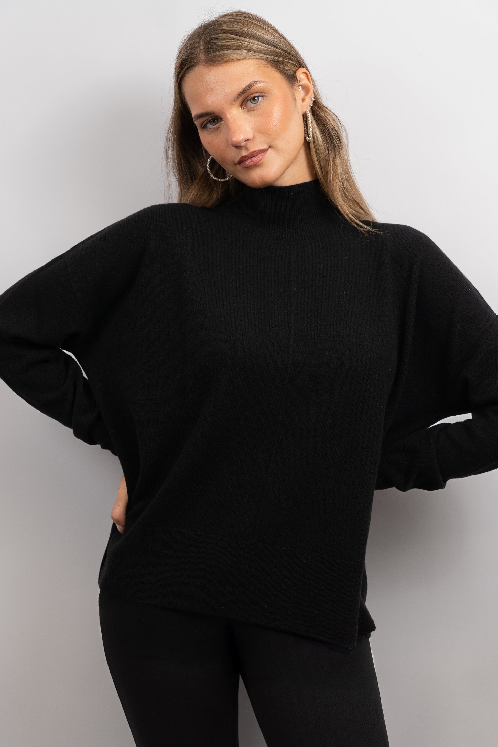 Soft Mock-Neck Knit