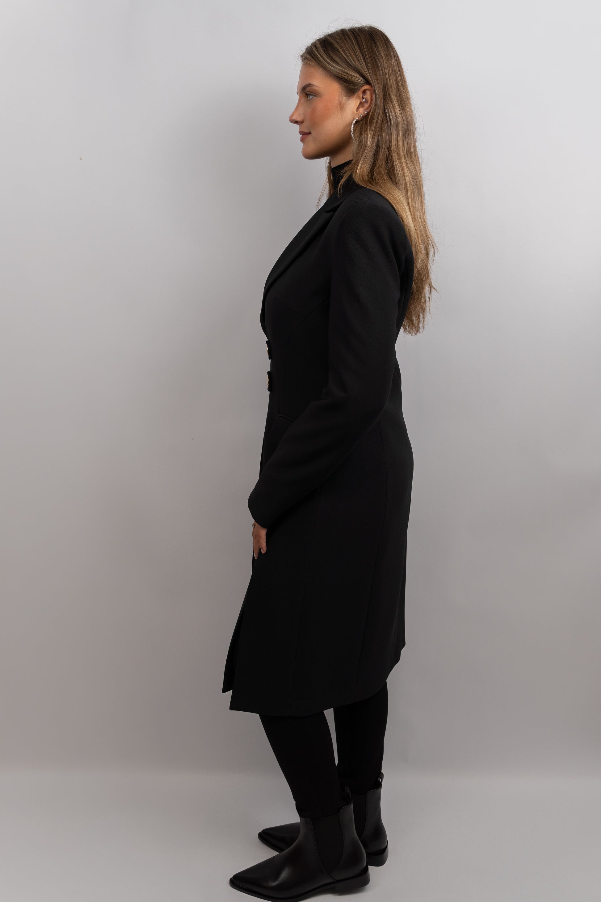Double-Breasted Structured Coat