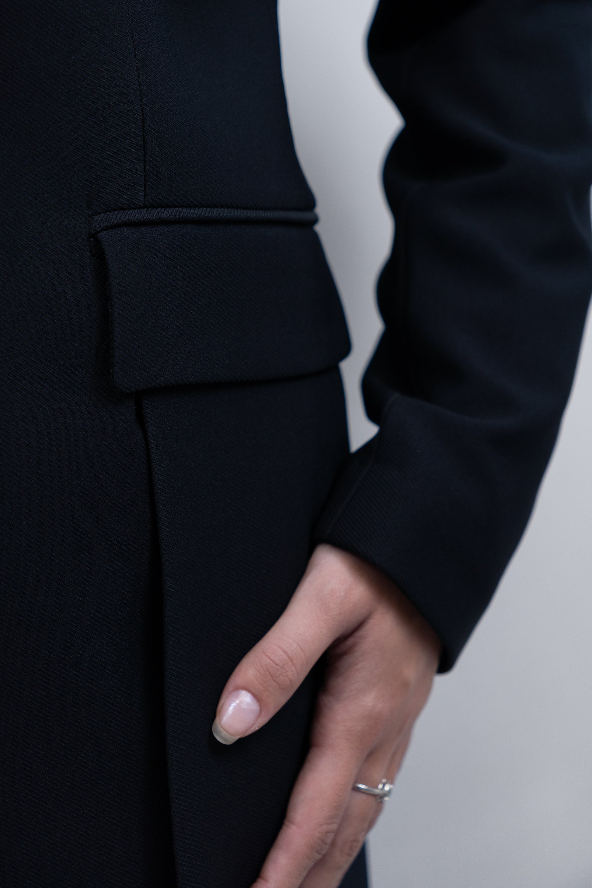 Double-Breasted Structured Coat