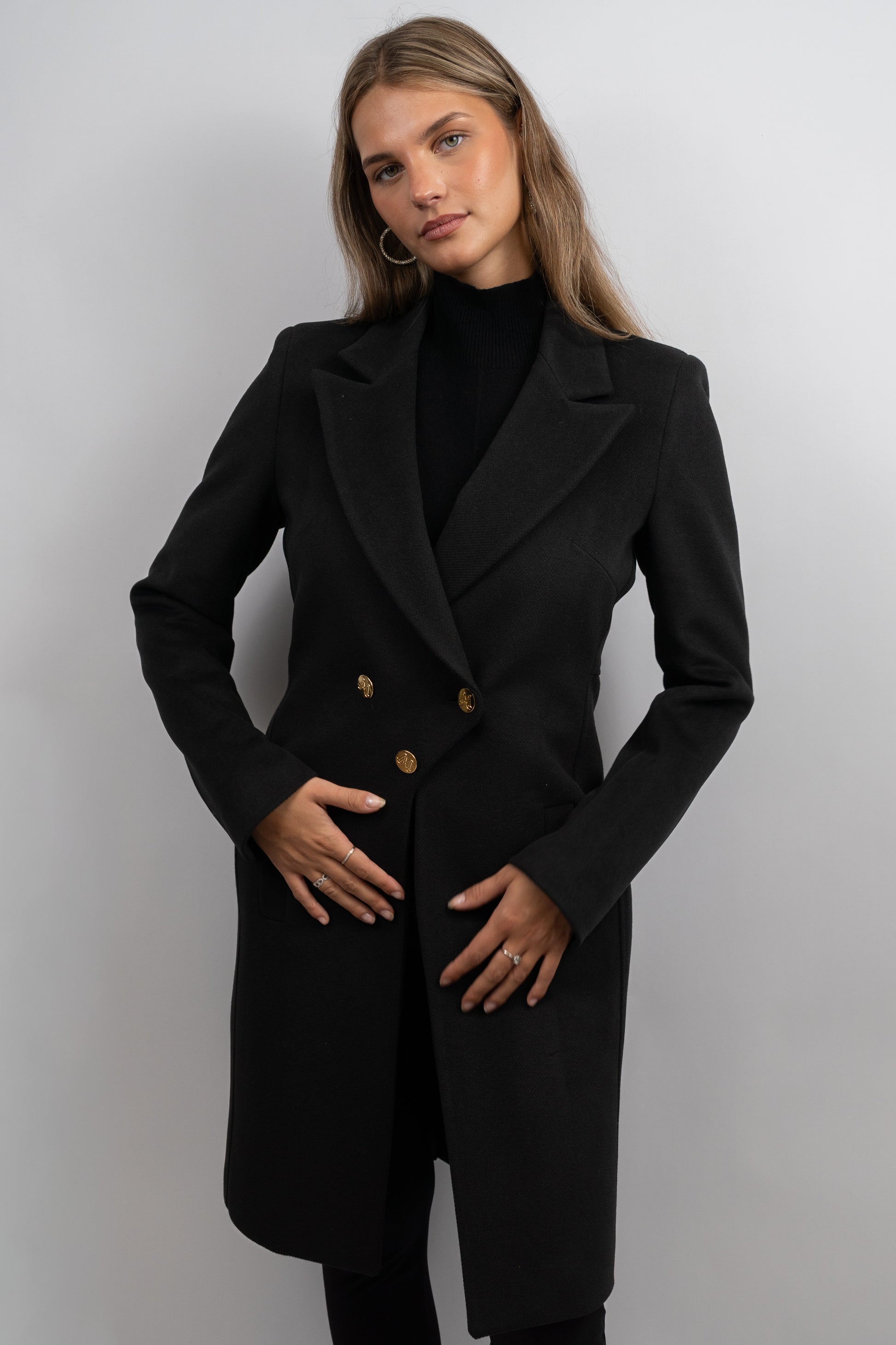 Double-Breasted Tailored Coat