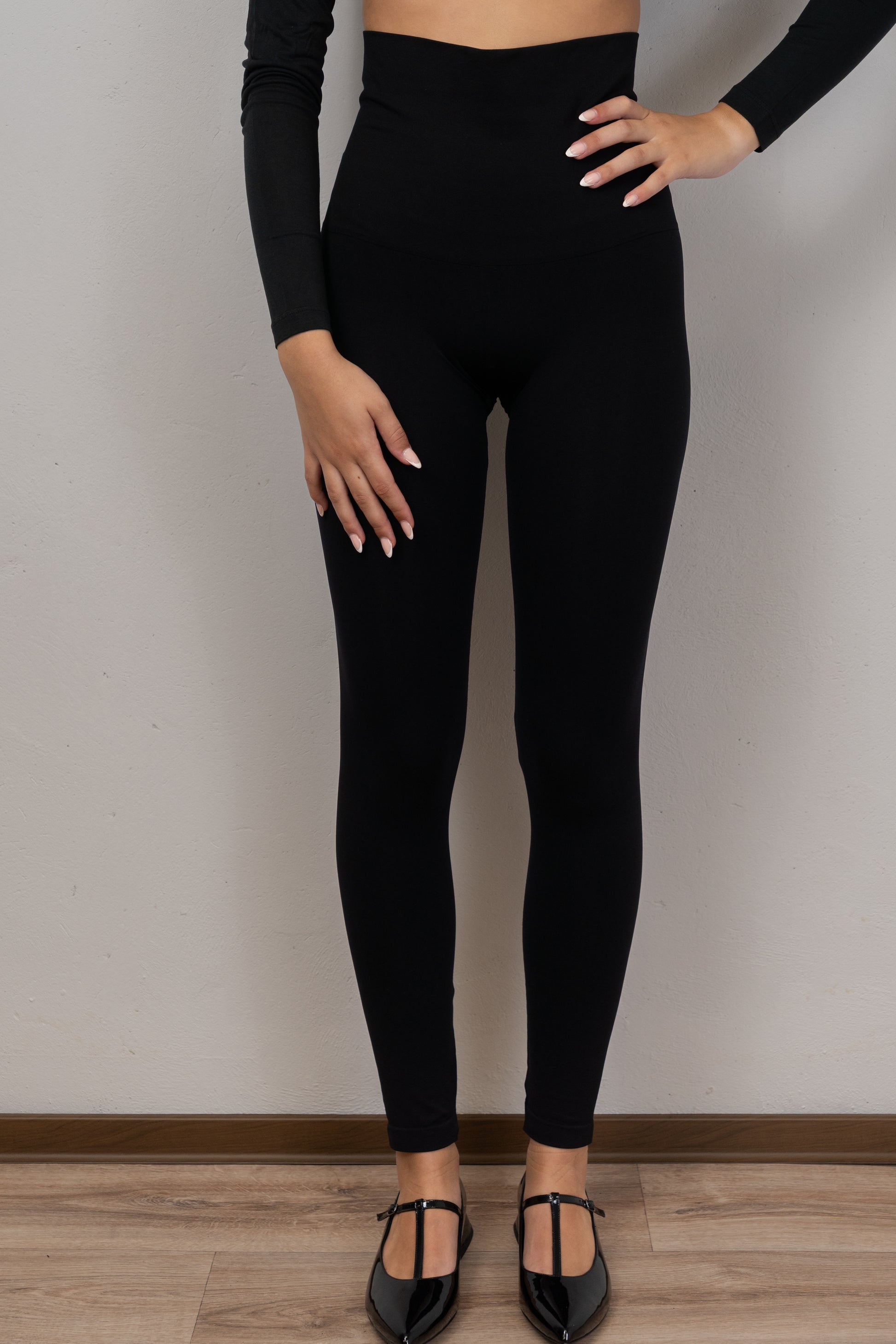 Black High-Waisted Leggings