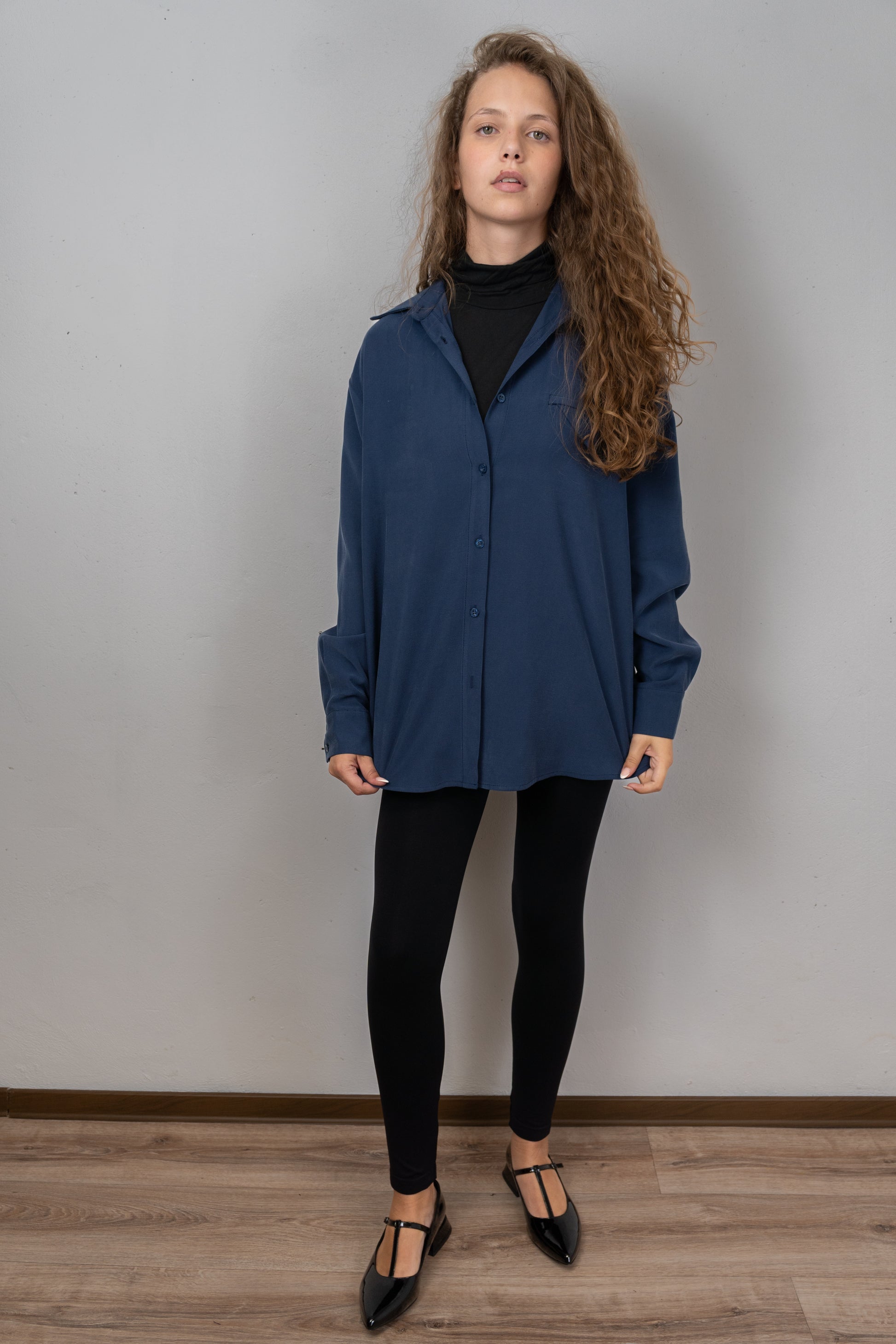 Oversized Button-Down Shirt