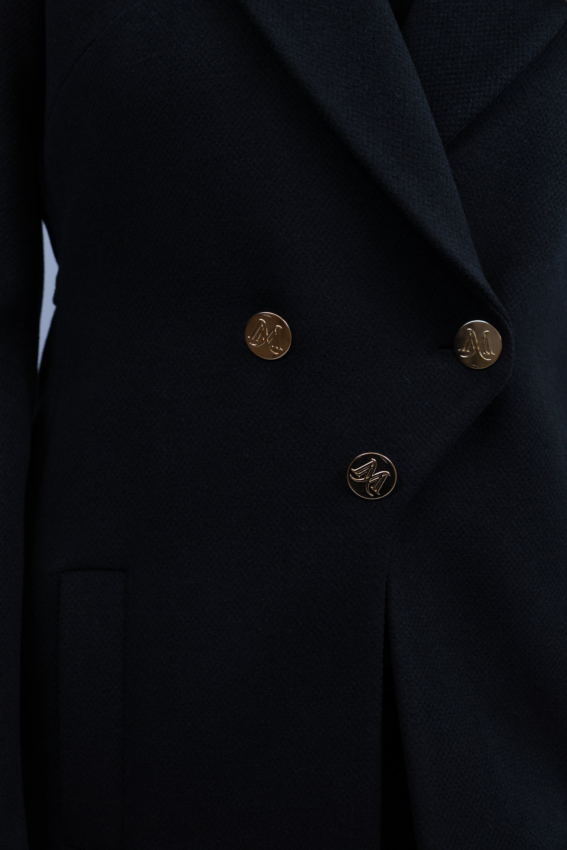 Double-Breasted Tailored Coat