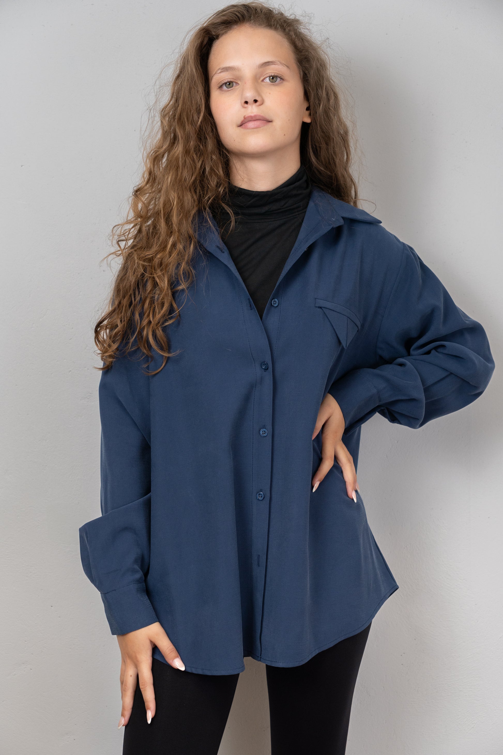 Oversized Button-Down Shirt