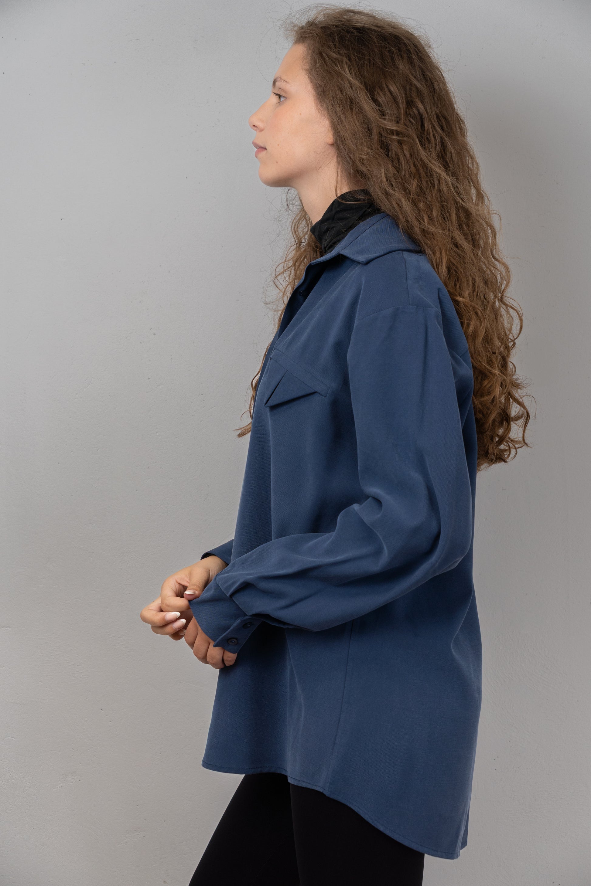 Oversized Button-Down Shirt