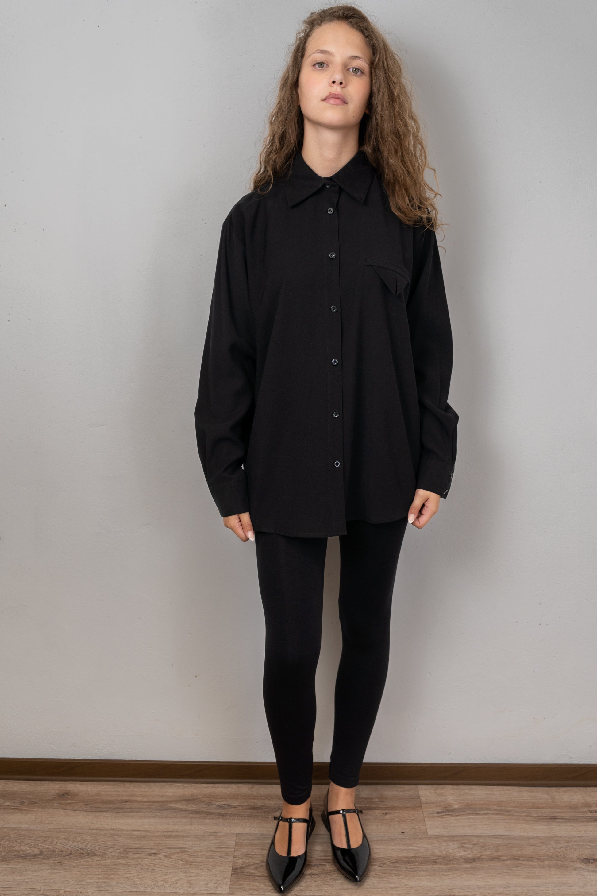Oversized Button-Down Shirt