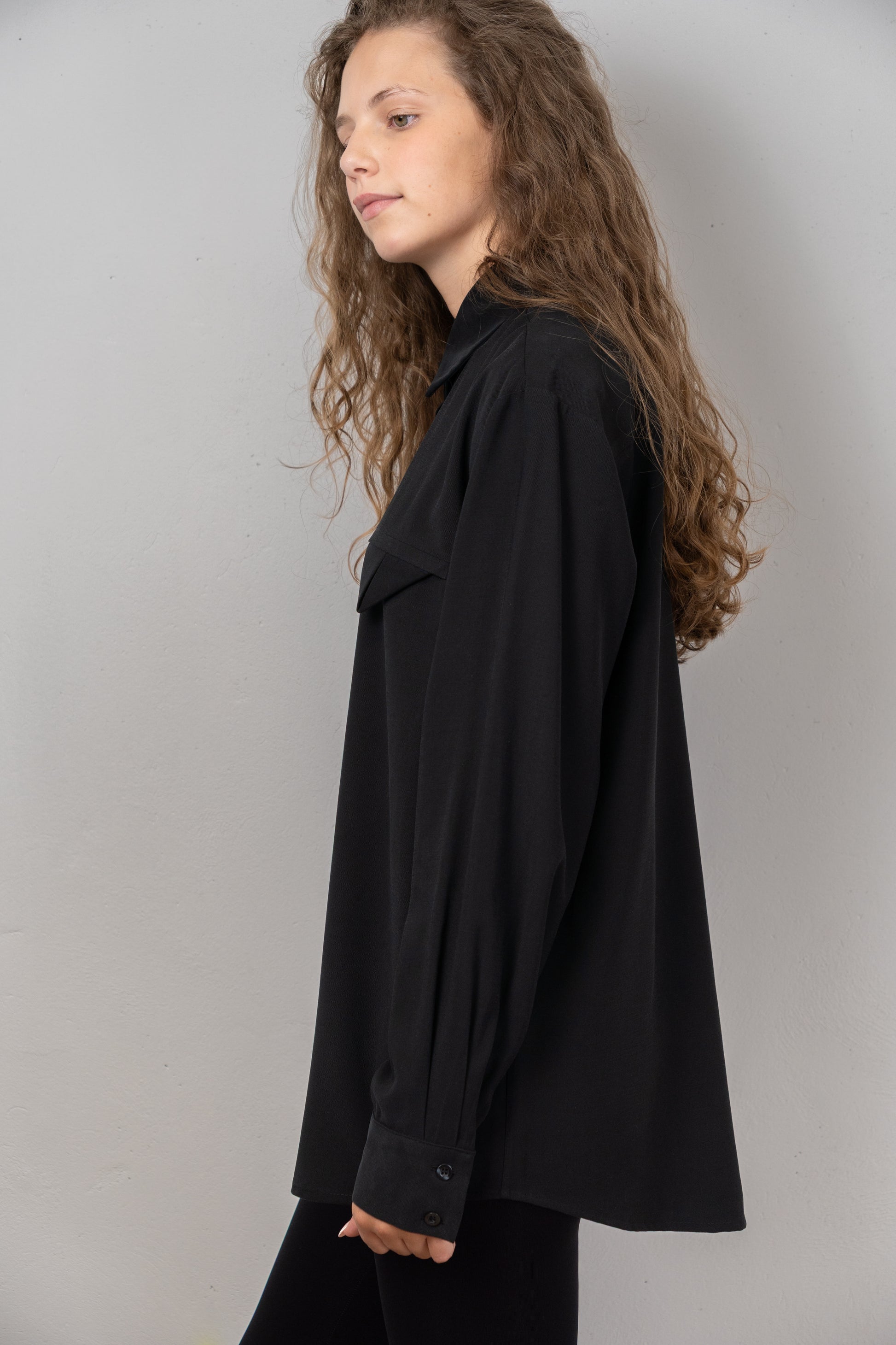 Oversized Button-Down Shirt